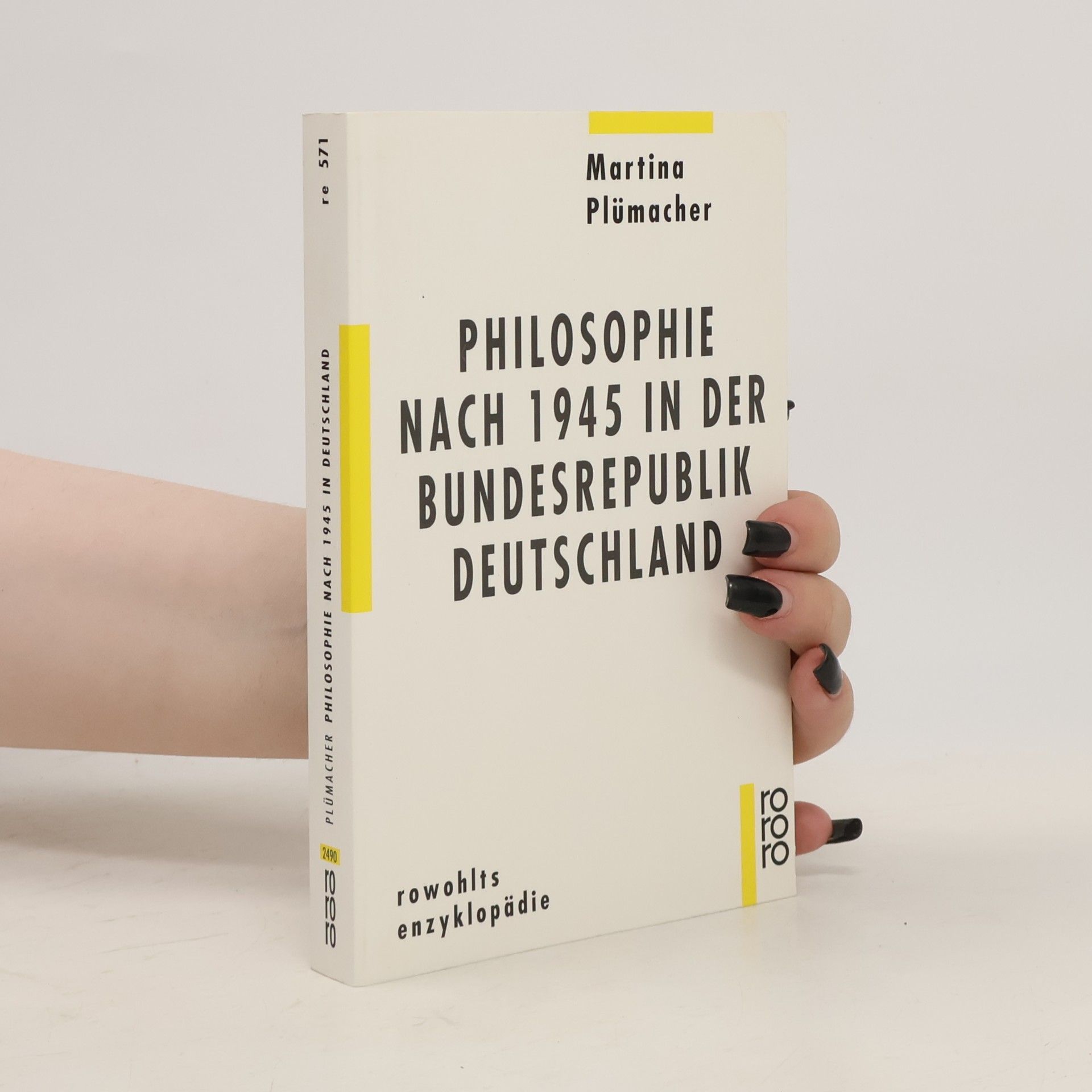 Martina Plümacher Philosophie nach 1945 in der Bundesrepublik Deutschland