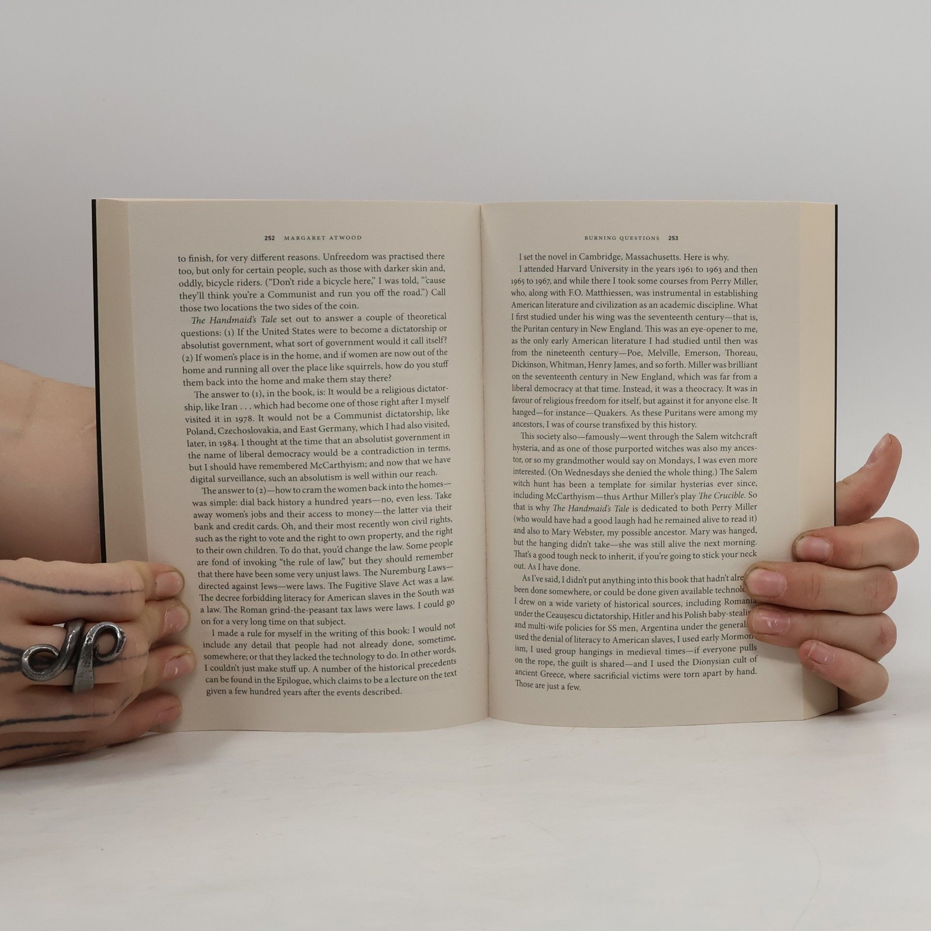 Margaret Atwood Burning Questions