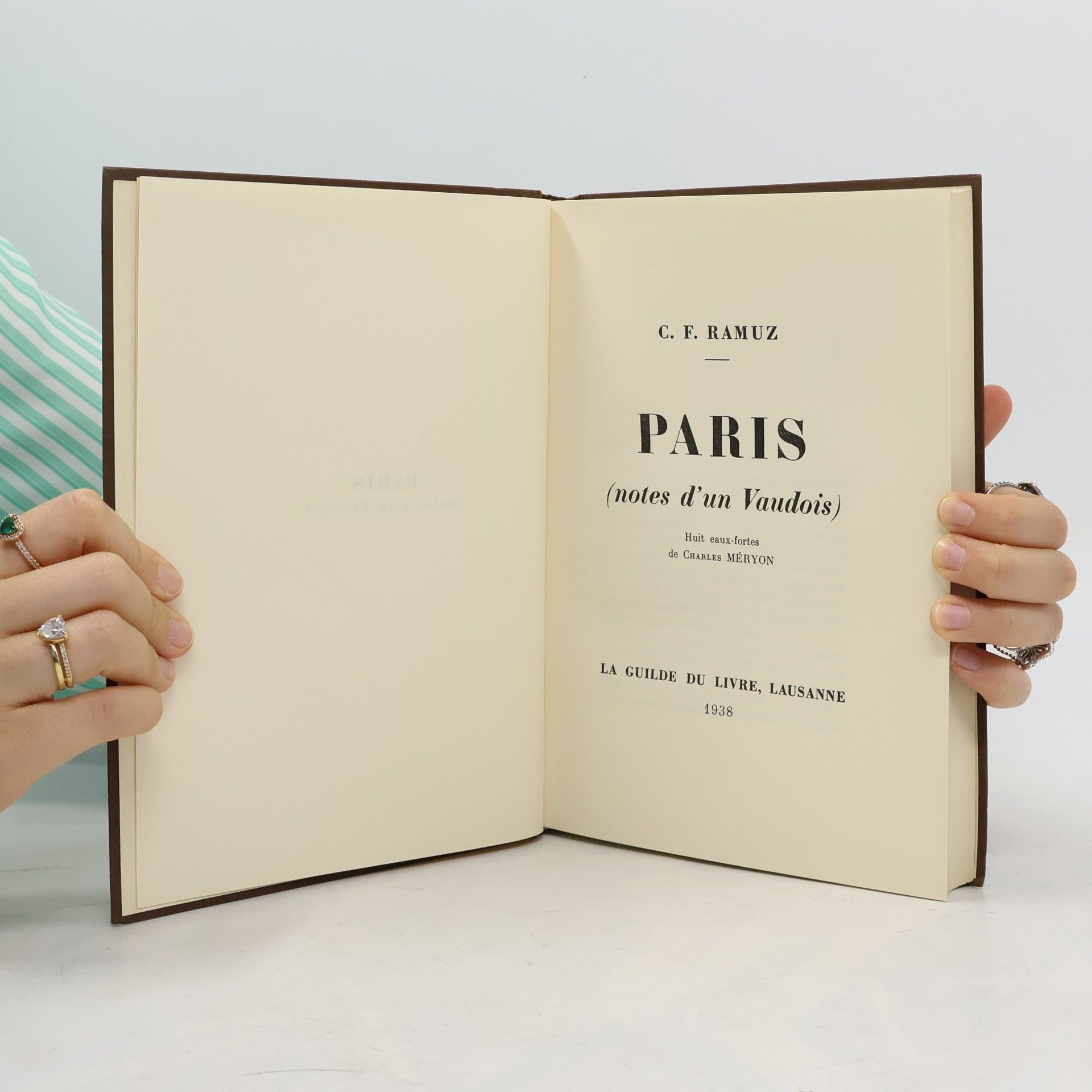 C. F. Ramuz Paris (notes d'un Vaudois)