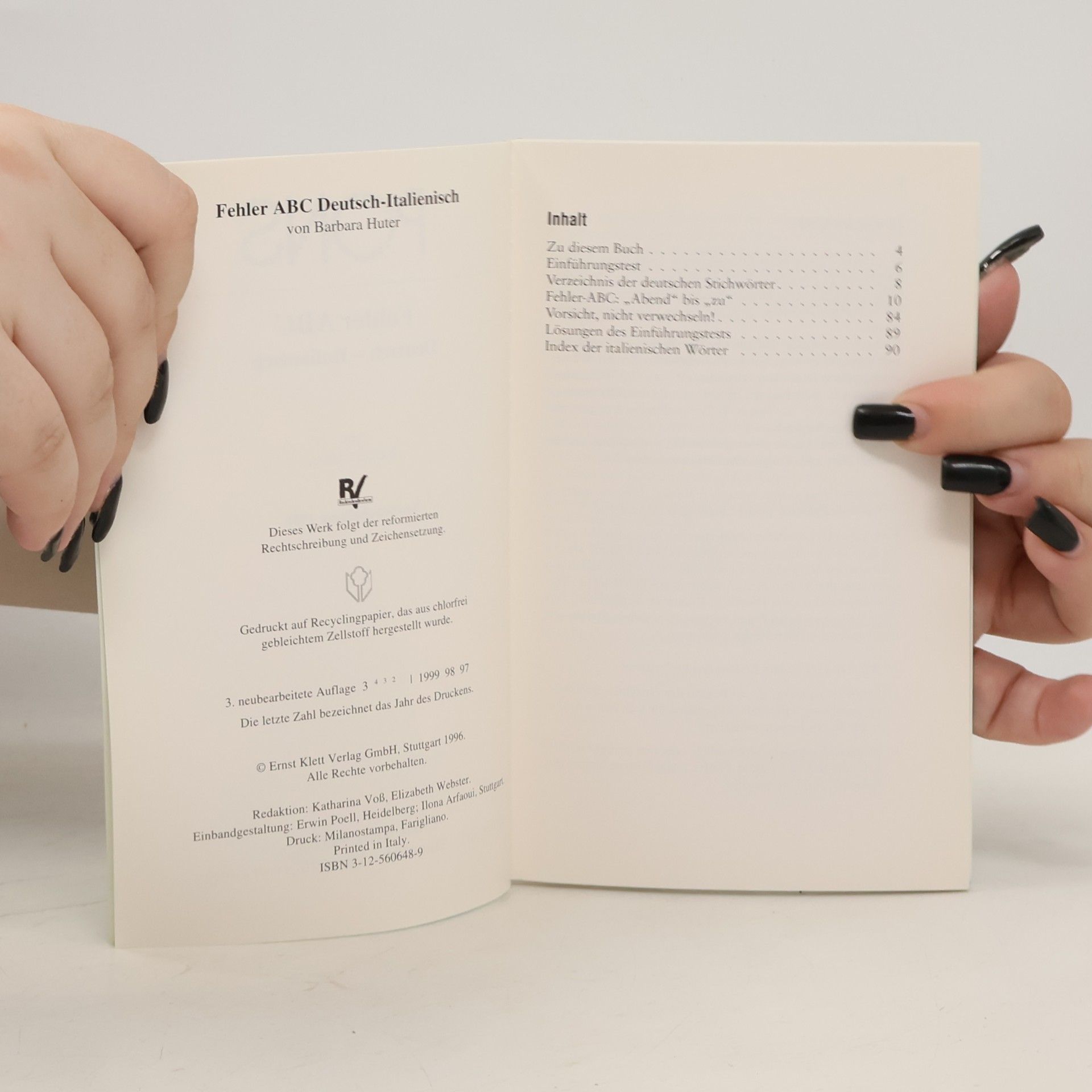 Barbara Huter Fehler ABC Deutsch-Italienisch