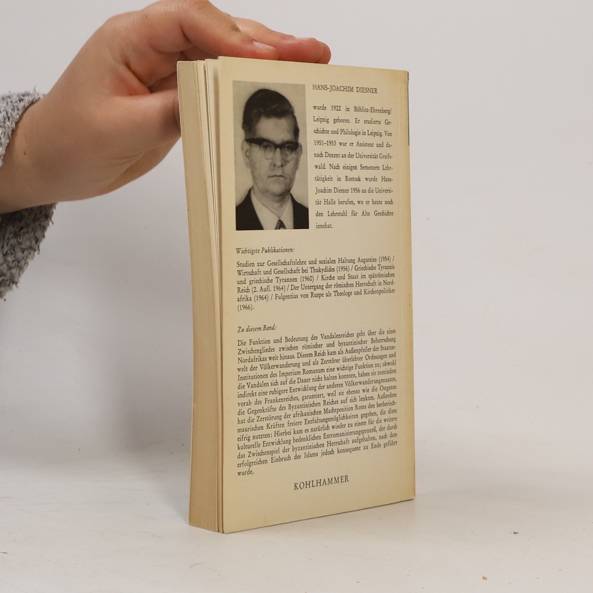 Hans Joachim Diesner Das Vandalenreich