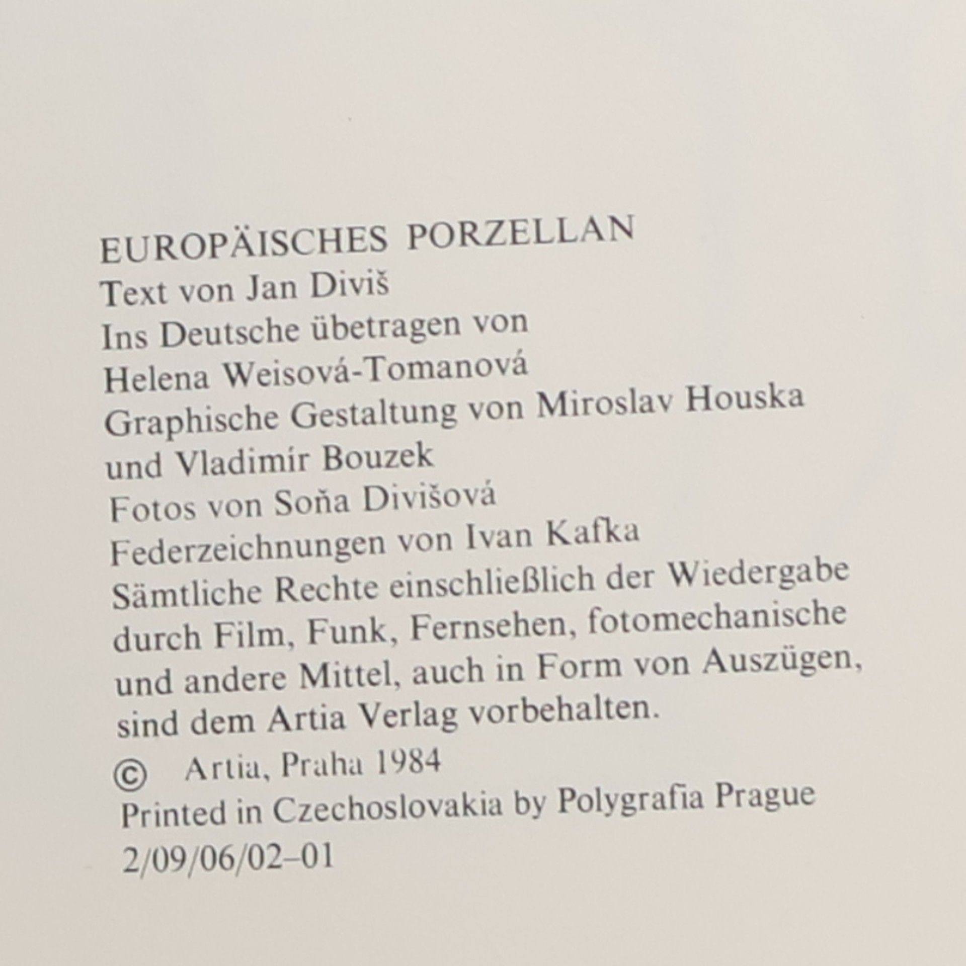 Jan Diviš Europäisches Porzellan