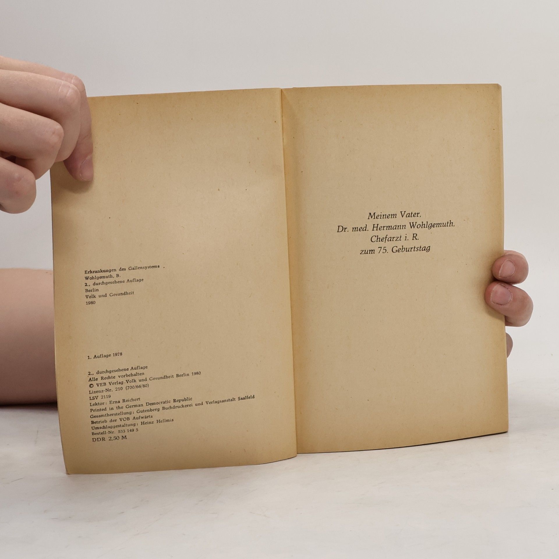 B. Wohlgemuth Erkrankungen des Gallensystems