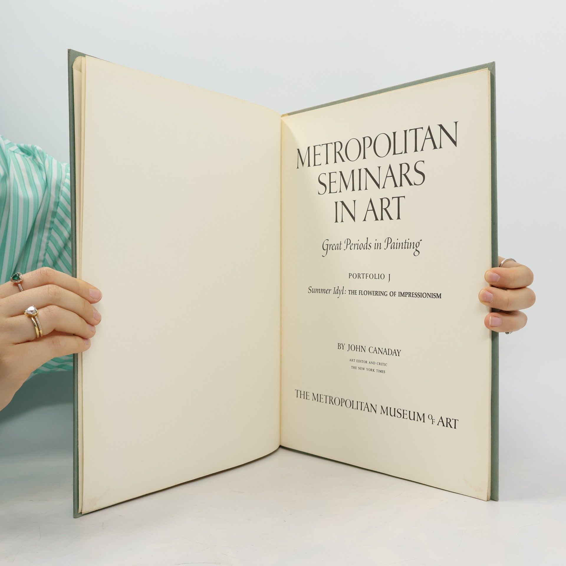 John Canaday Metropolitan Seminars in Art – Great Periods in Painting. Portfolio J