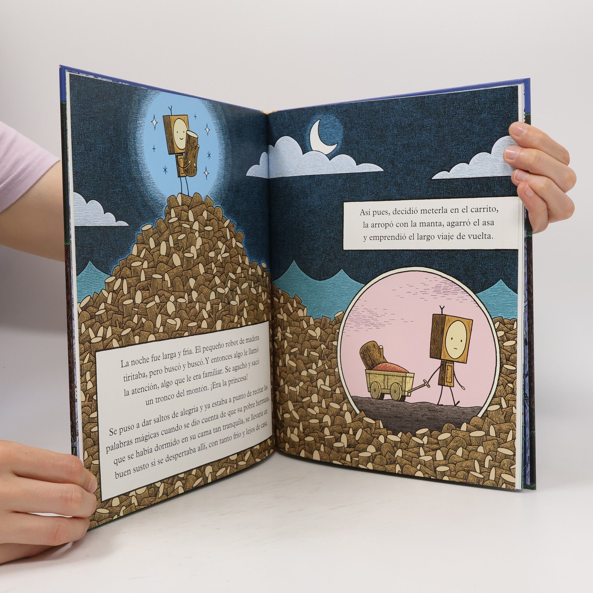 Tom Gauld Salamandra Graphic Kids: El pequeño robot de madera y la princesa tronco
