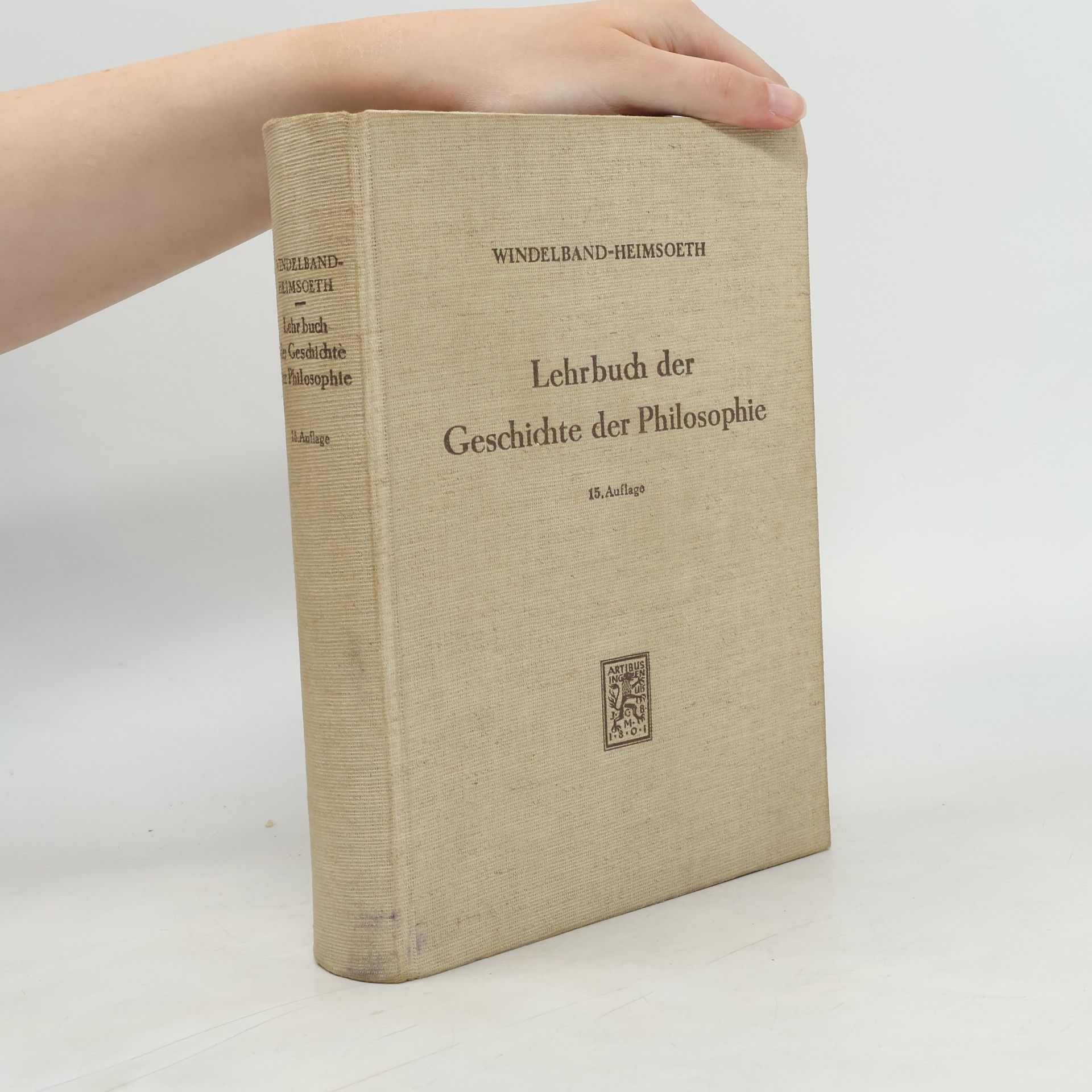 Wilhelm Windelband Lehrbuch der Geschichte der Philosophie