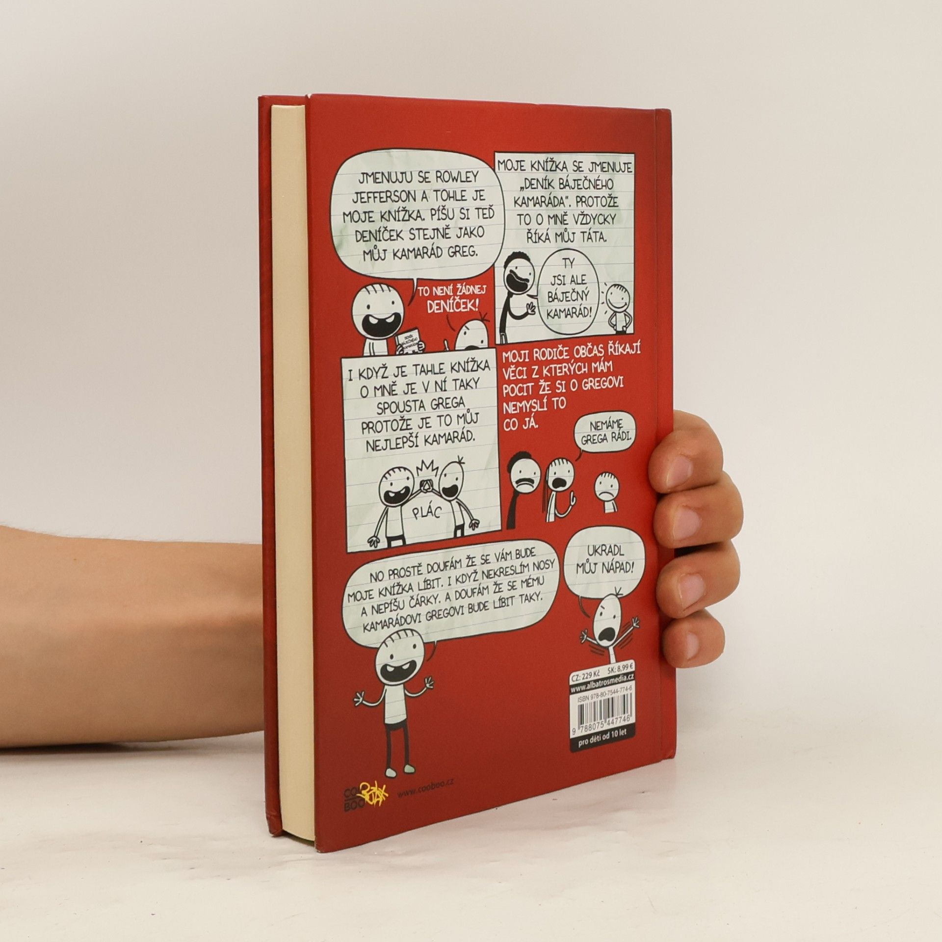 Jeff Kinney Deník báječného kamaráda. Píše Rowley Jefferson