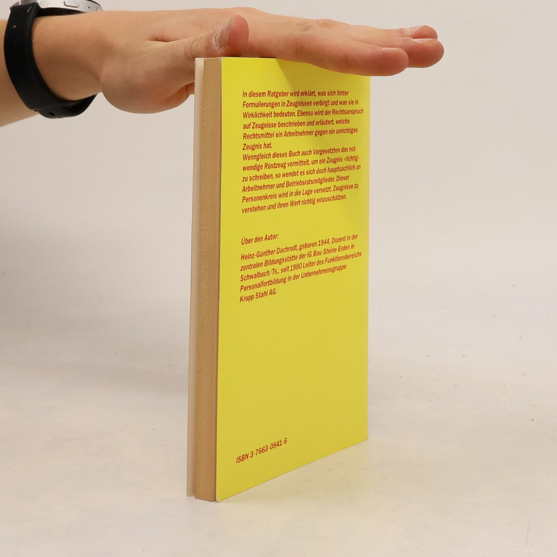 Heinz-Günther Dachrodt Zeugnisse lesen und verstehen