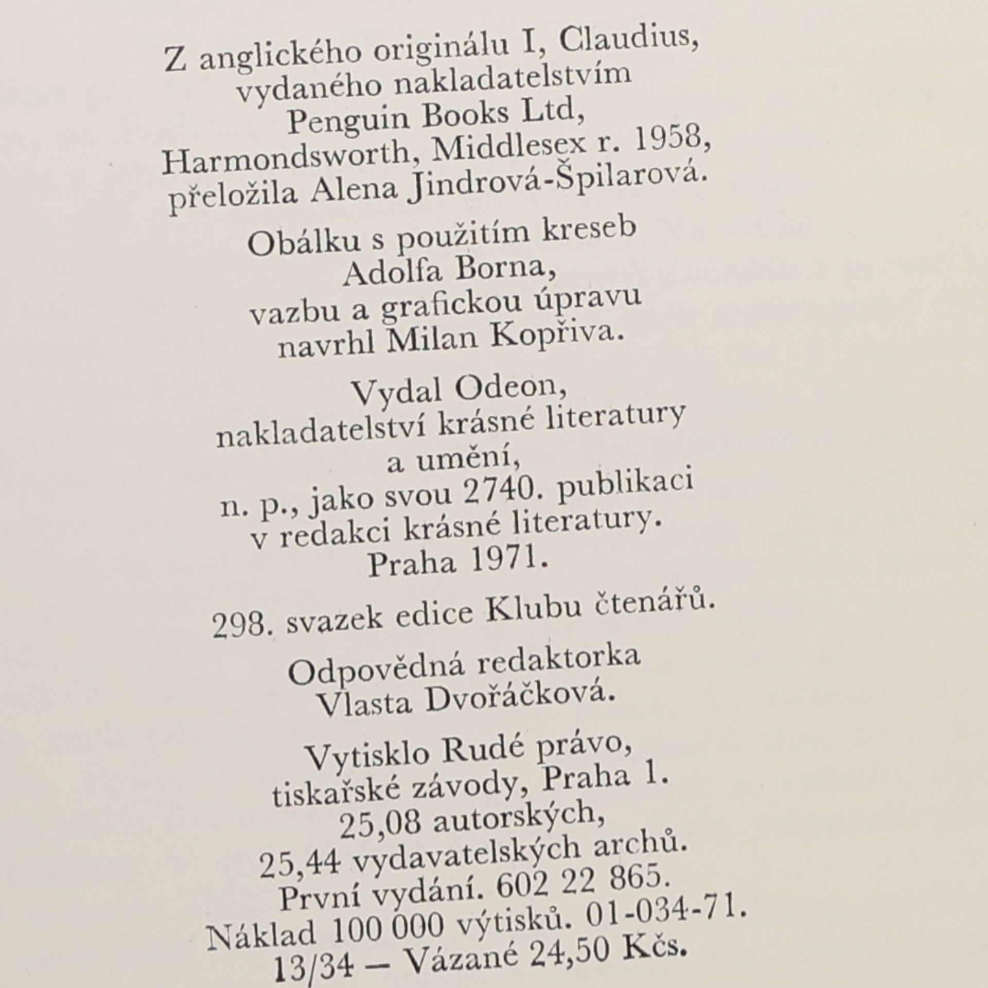 Robert Graves Já, Claudius