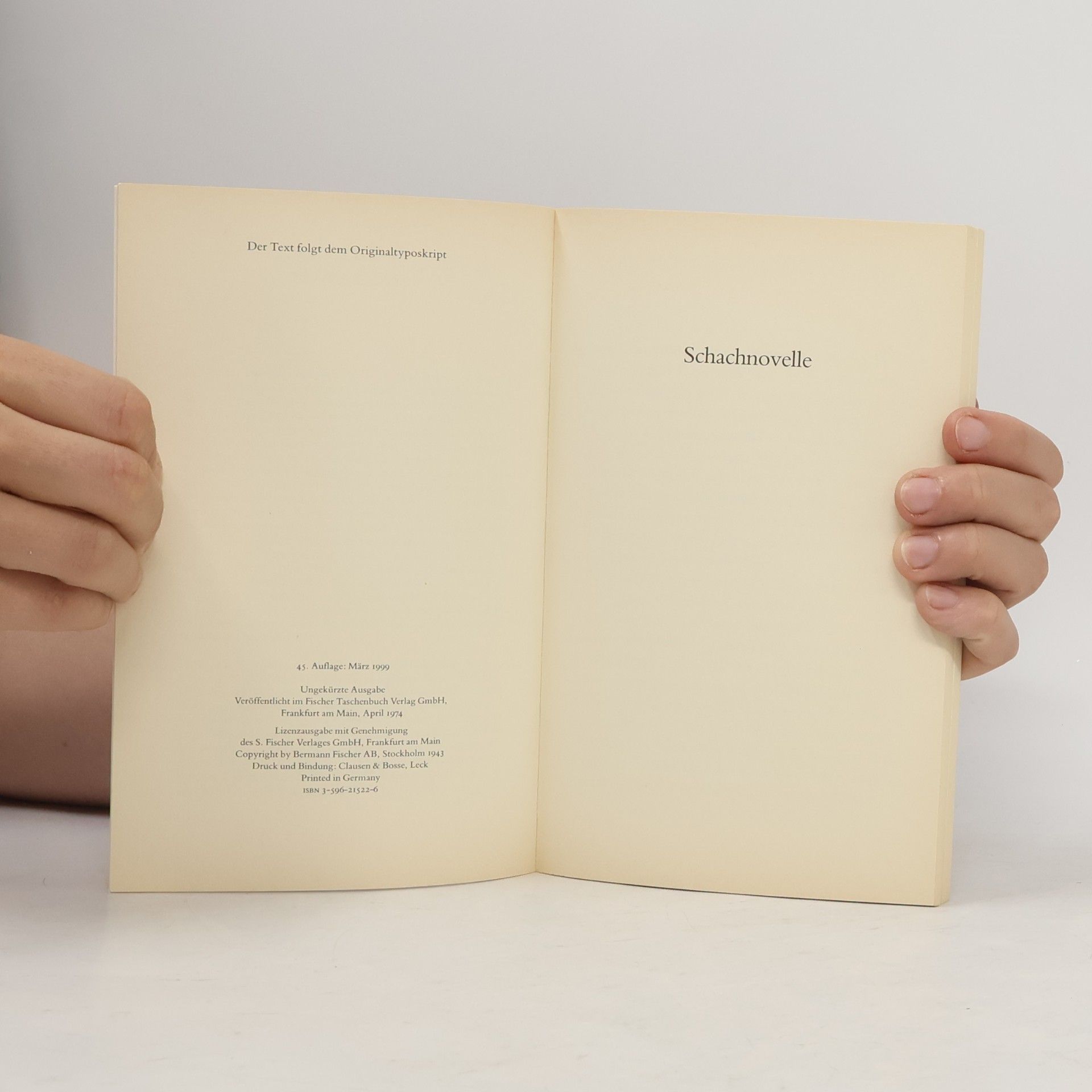 Stefan Zweig Schachnovelle