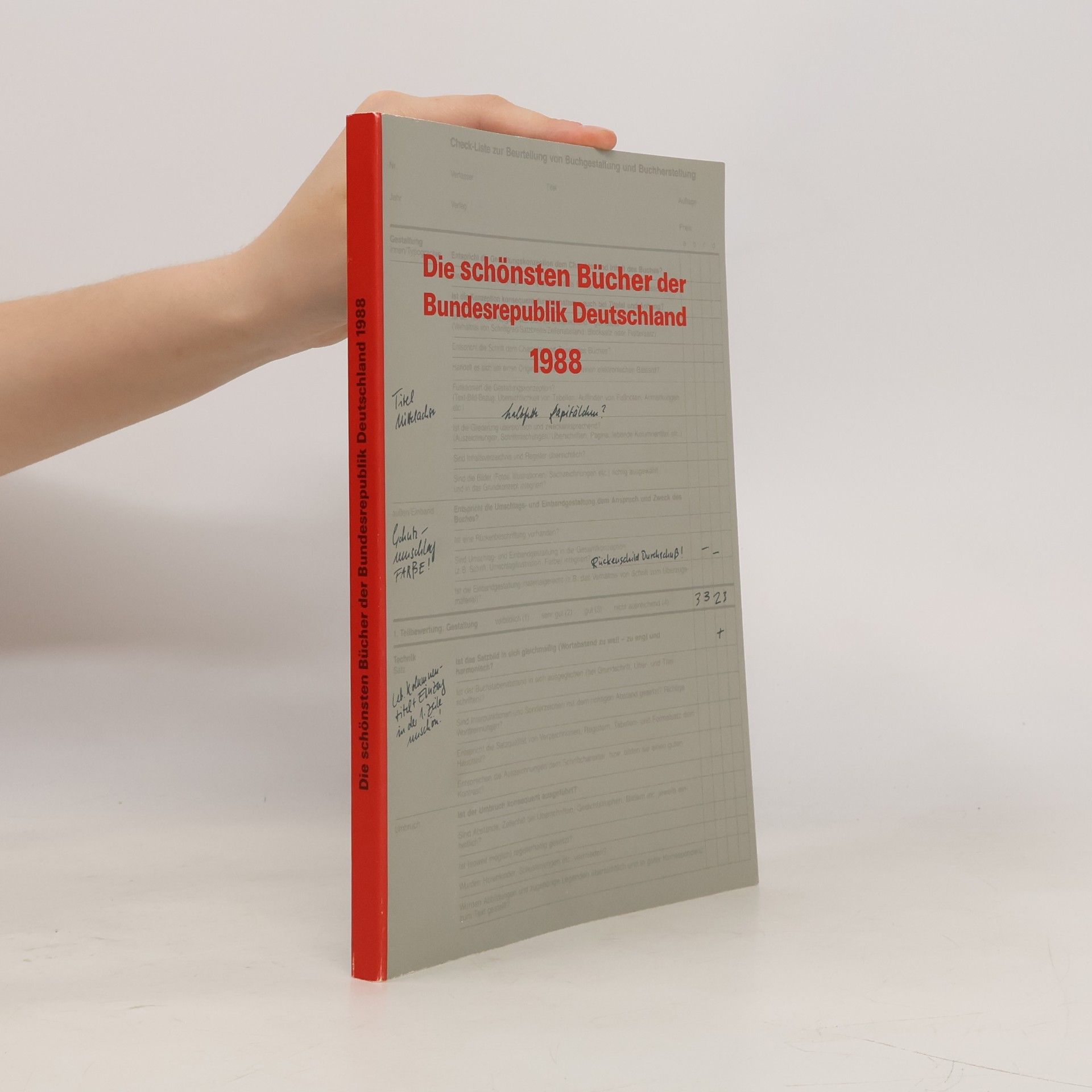 Die schönsten Bücher der Bundesrepublik Deutschland 1988