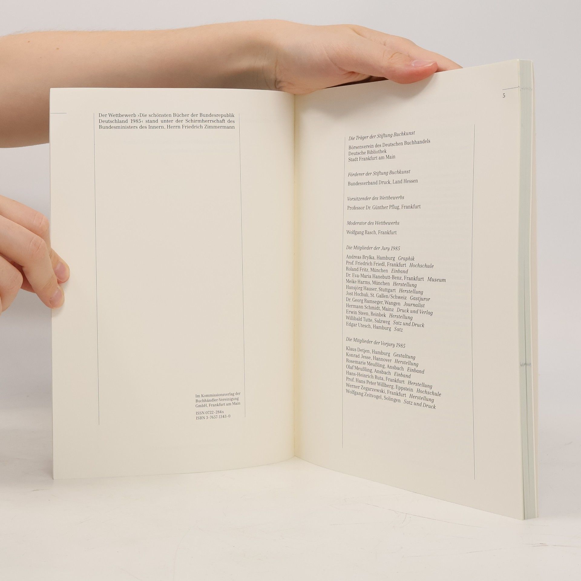 Collectif d'auteurs Die schönsten Bücher der Bundesrepublik Deutschland 1985
