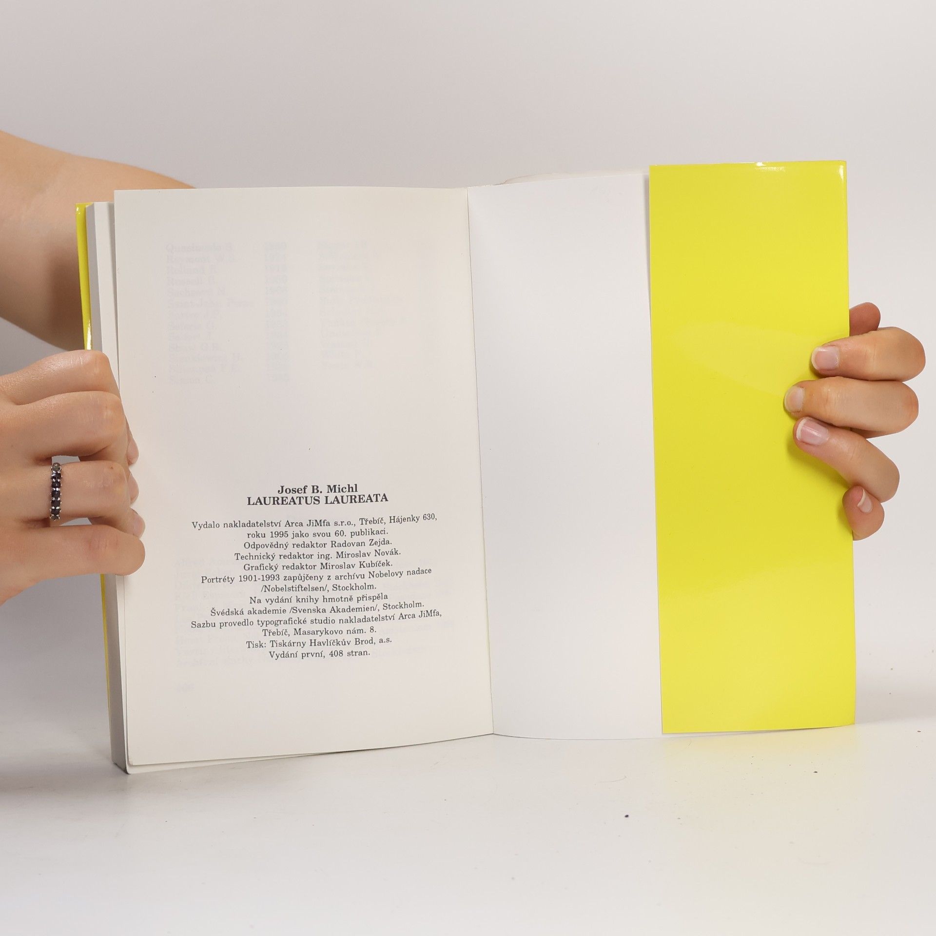 Josef B. Michl Laureatus laureata : nositelé Nobelovy ceny za literaturu 1901 - 1994