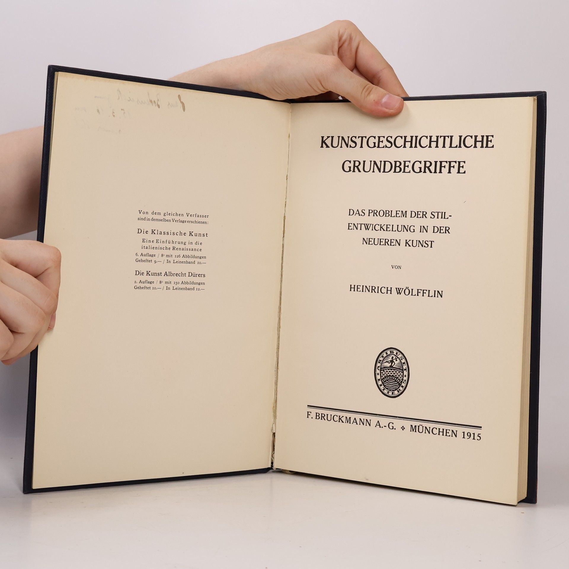 Heinrich Wölfflin Kunstgeschichtliche Grundbegriffe