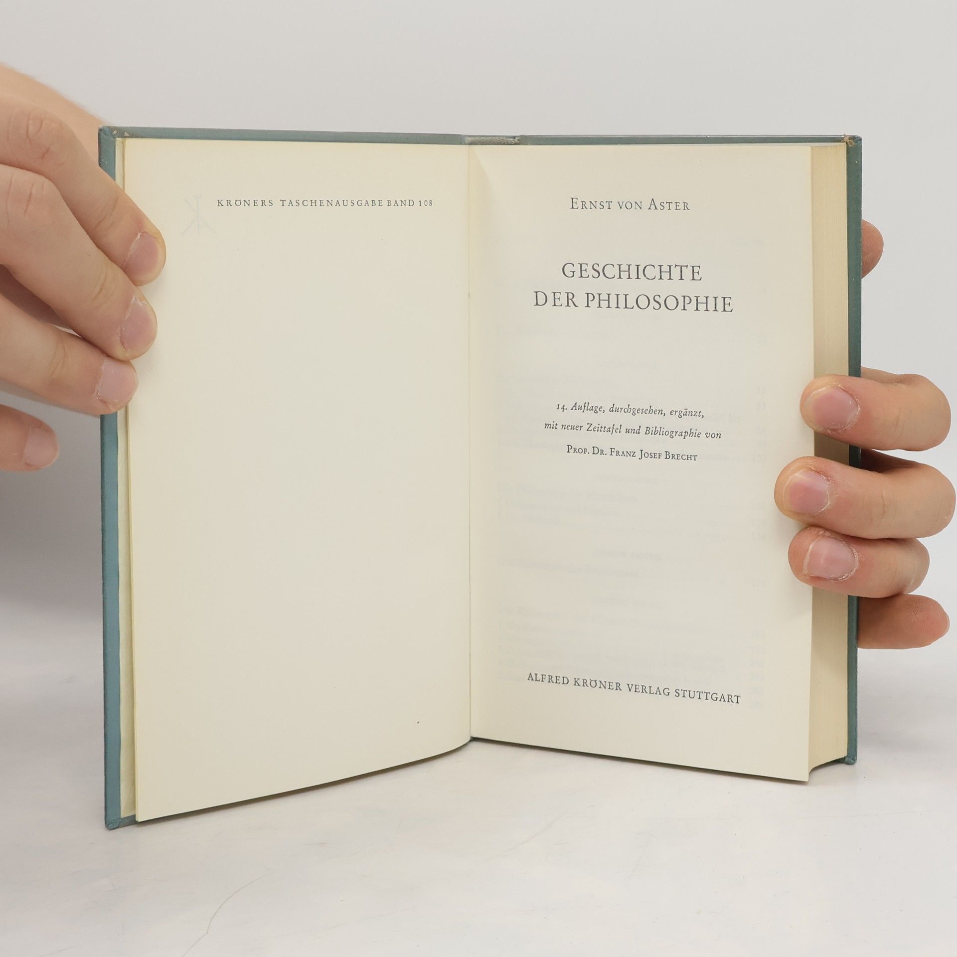 Ernst von Aster Geschichte der Philosophie