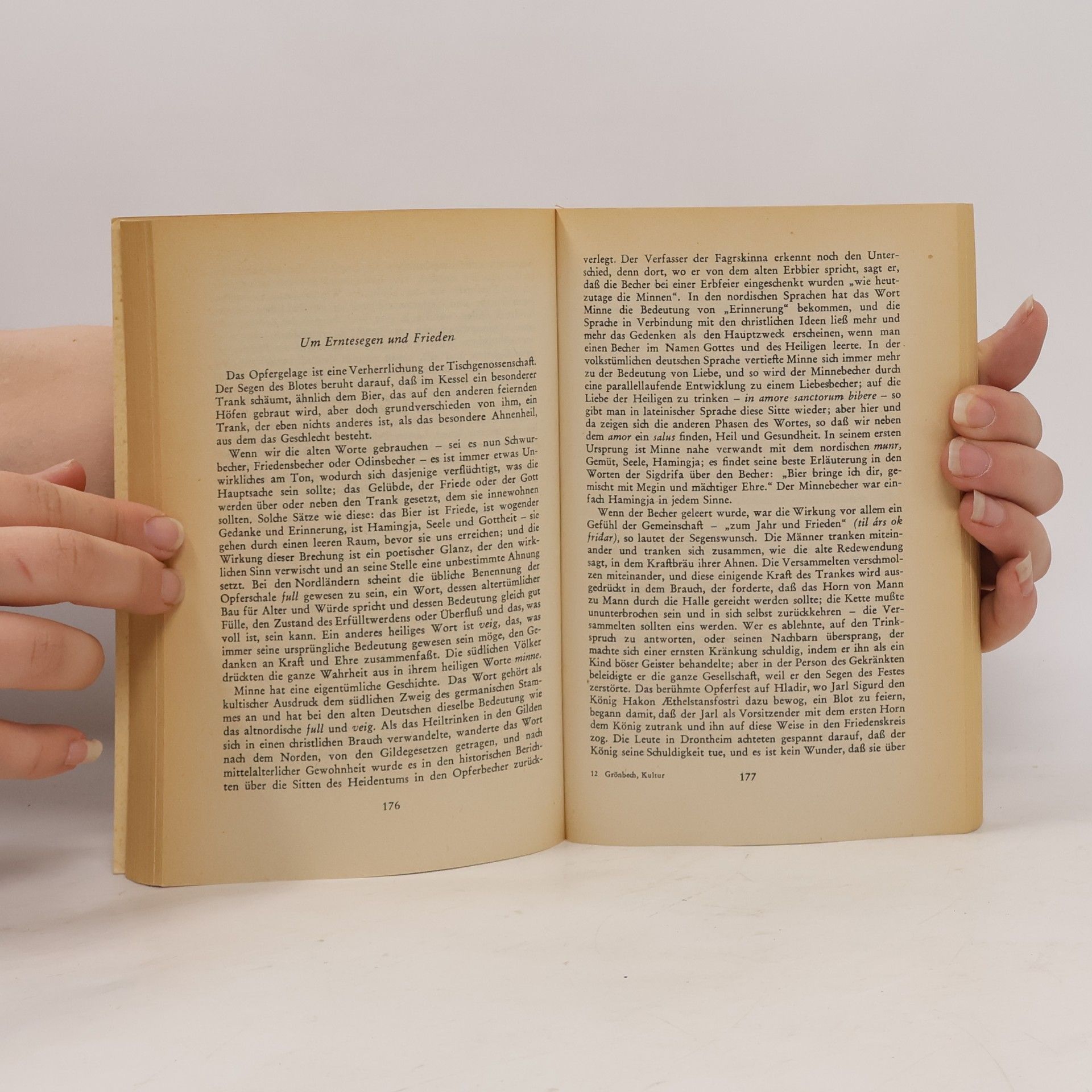 Wilhelm Grönbech Kultur und Religion der Germanen