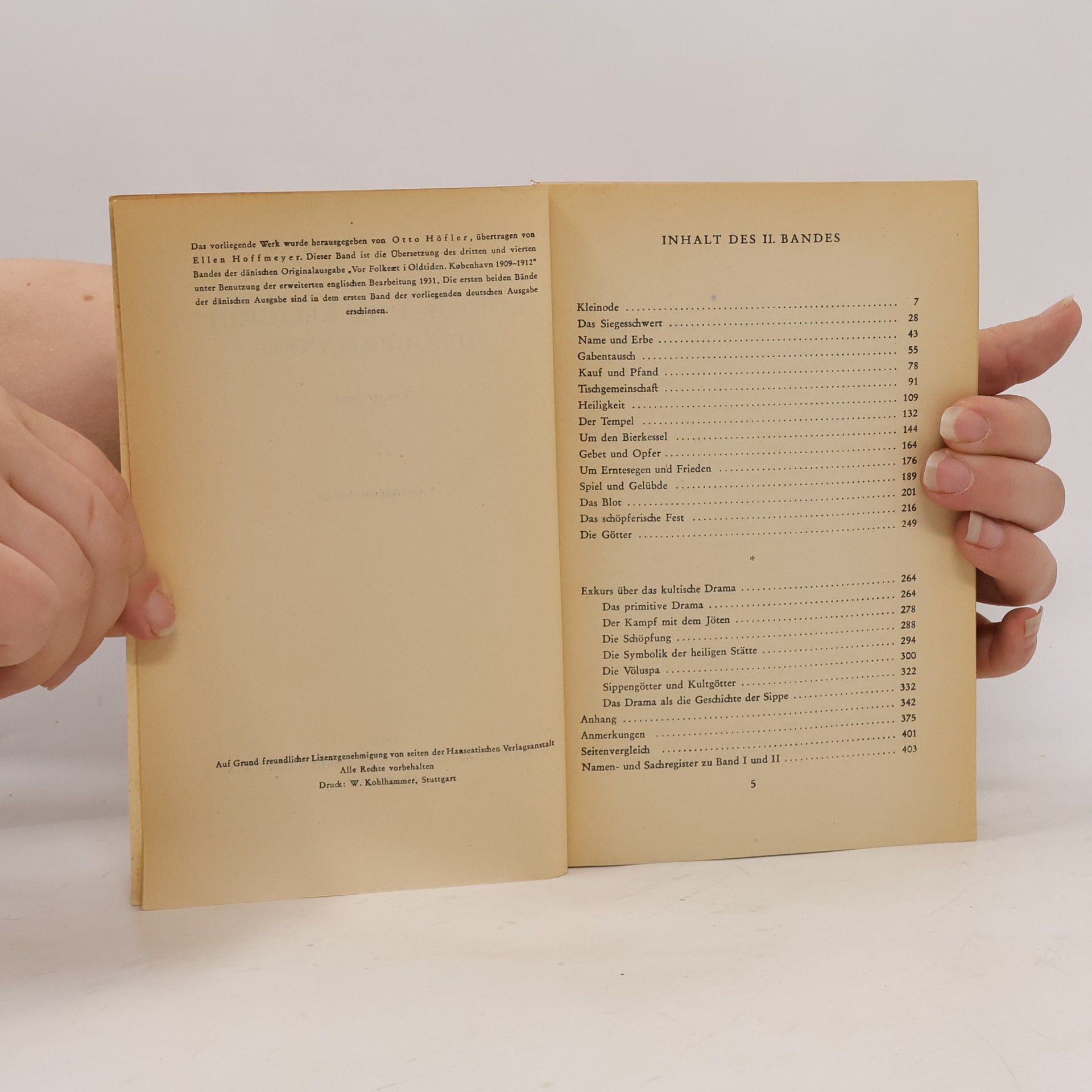 Wilhelm Grönbech Kultur und Religion der Germanen