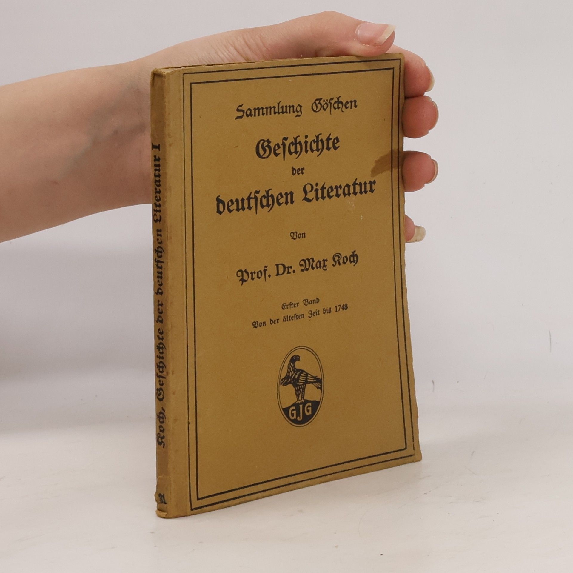 Geschichte der deutschen Literatur I.
