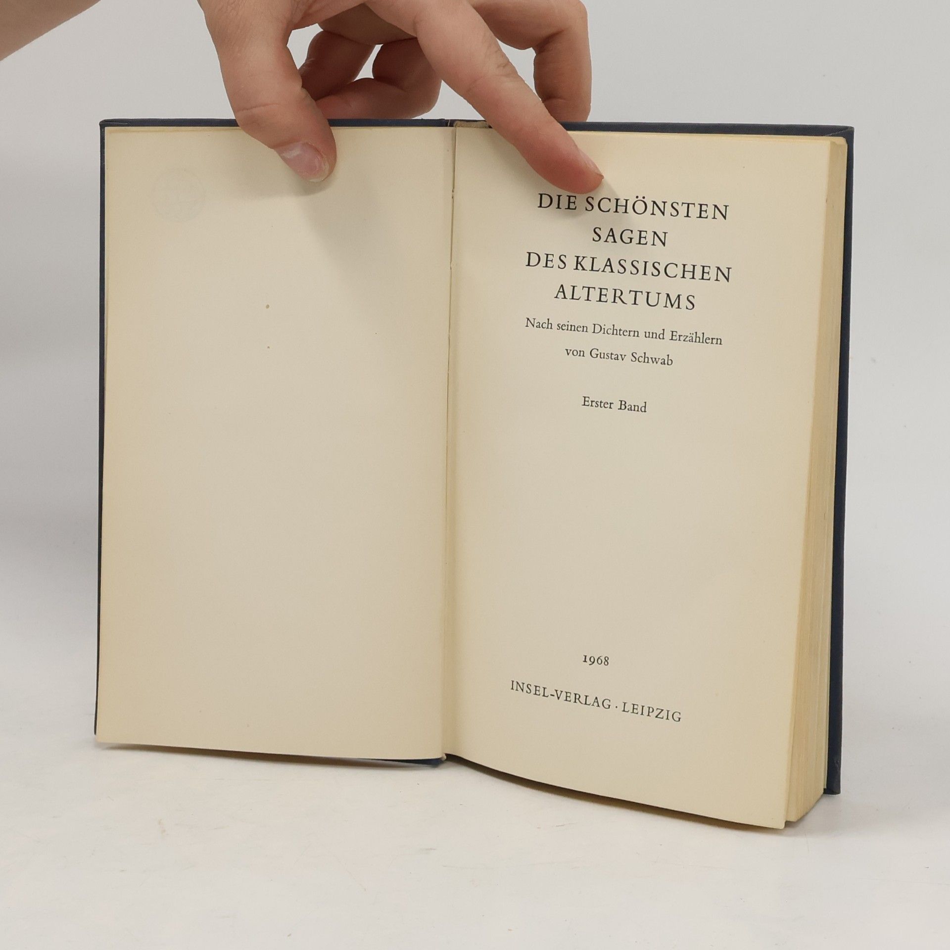 Gustav Schwab Die schönsten Sagen des klassischen Altertums