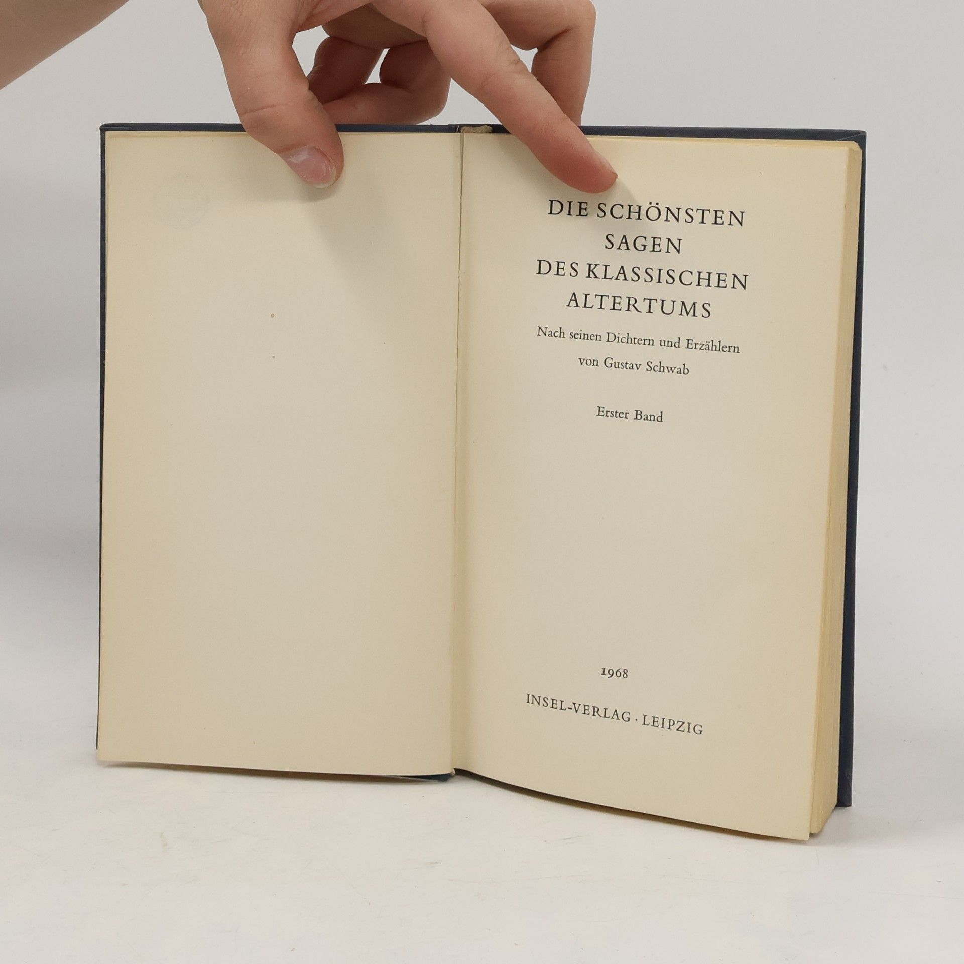Gustav Schwab Die schönsten Sagen des klassischen Altertums