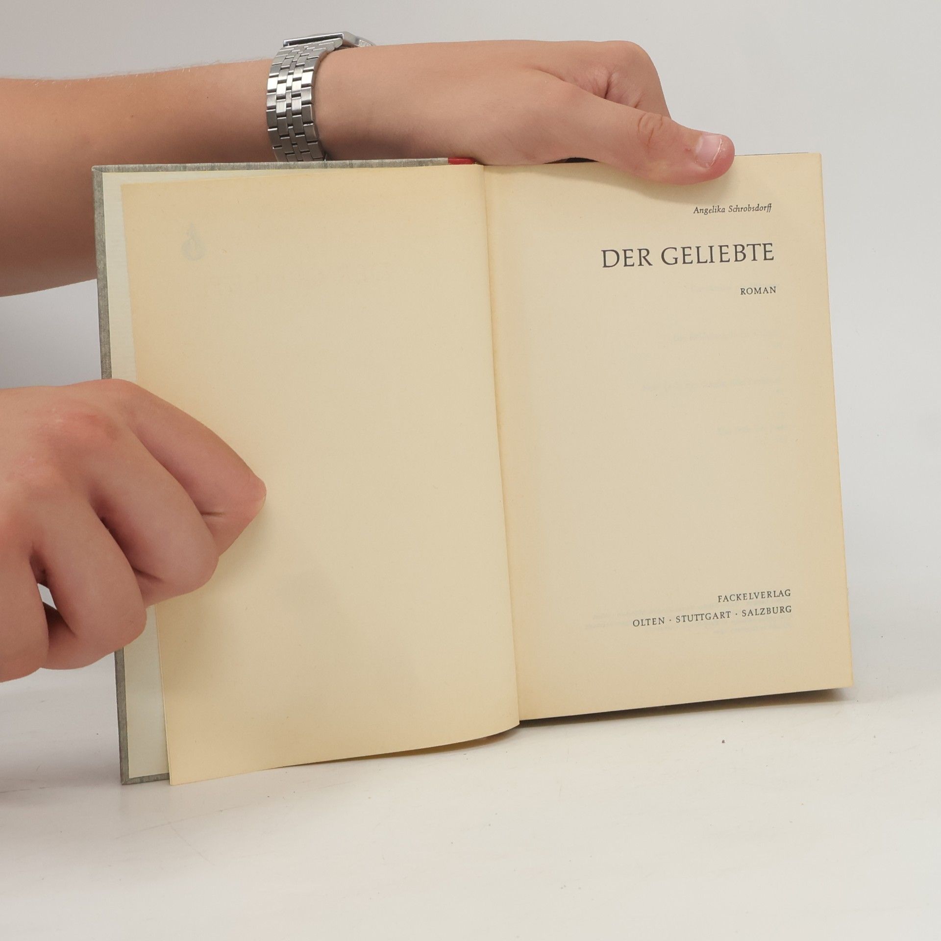 Angelika Schrobsdorff Der Geliebte