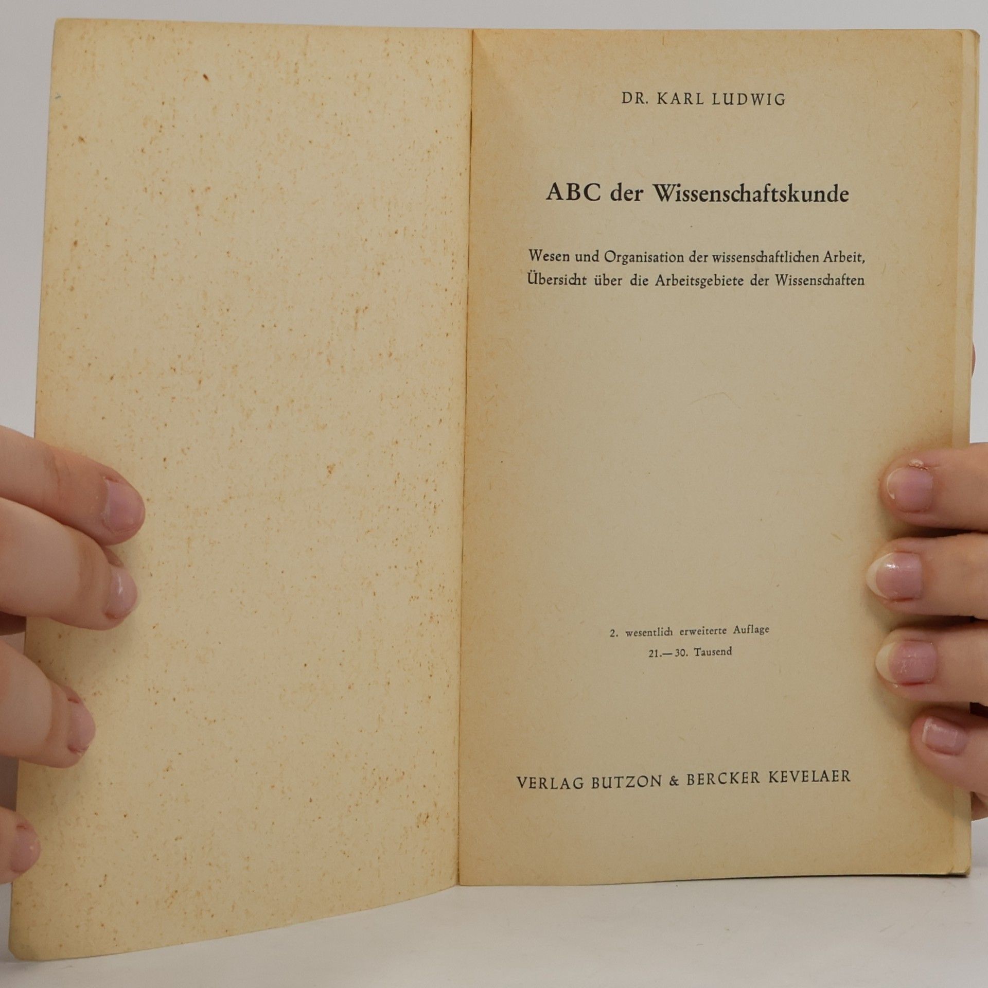 Karl Ludwig ABC der Wissenschaftskunde