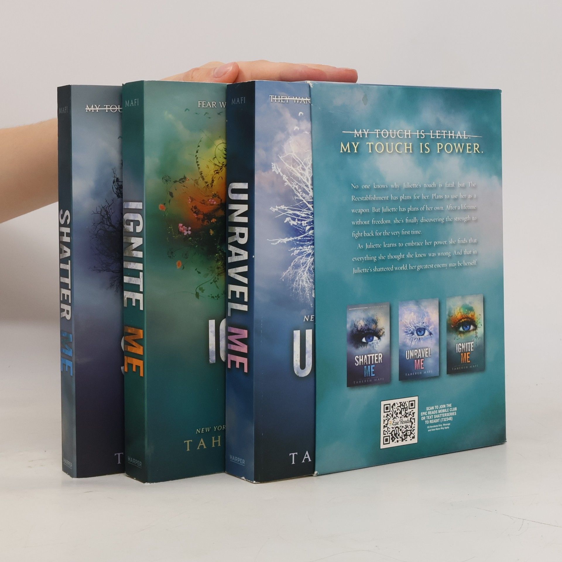 Tahereh Mafi Shatter Me Series Box Set, 3 Vols.