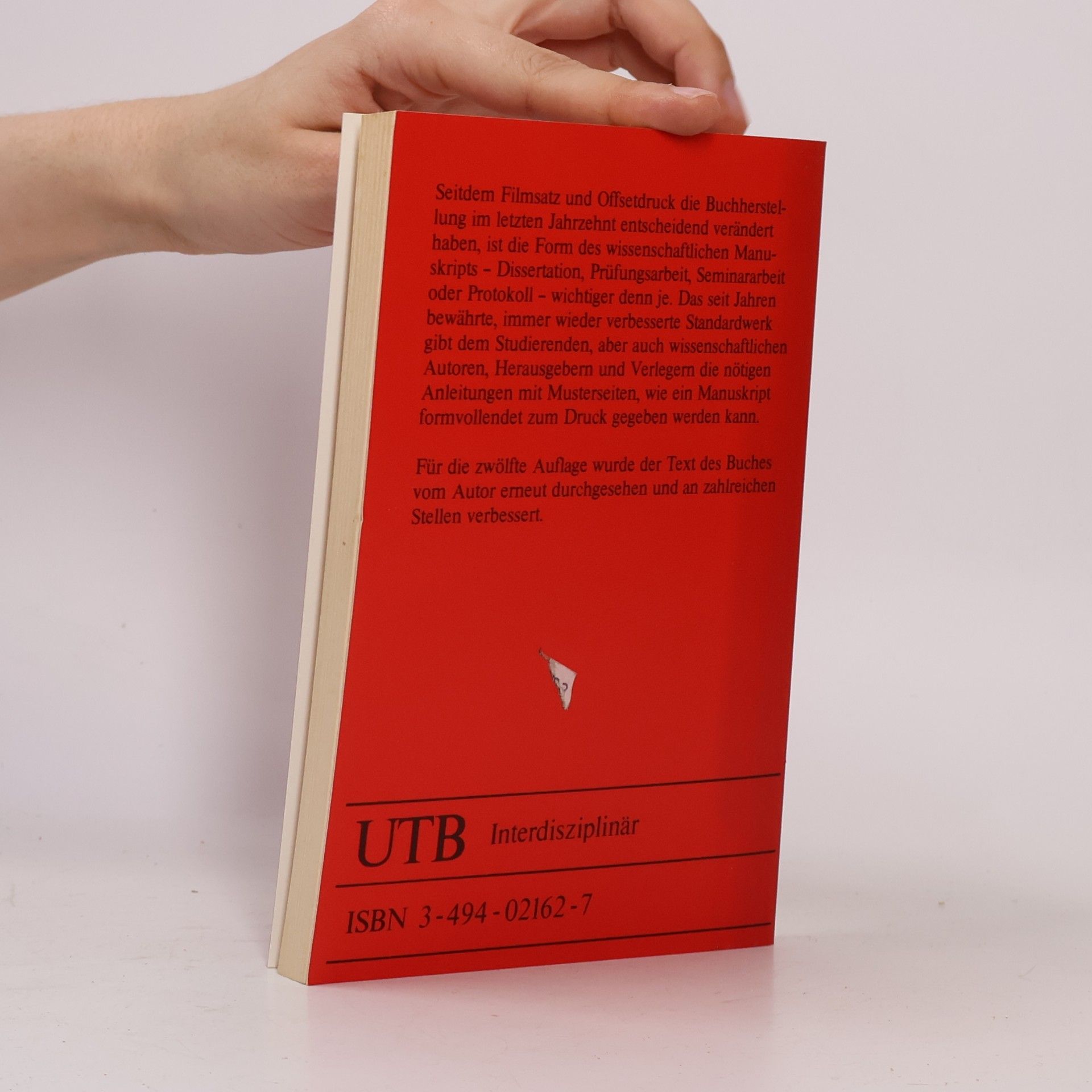 Ewald Standop UTB - 272: Die Form einer wissenschaftlichen Arbeit