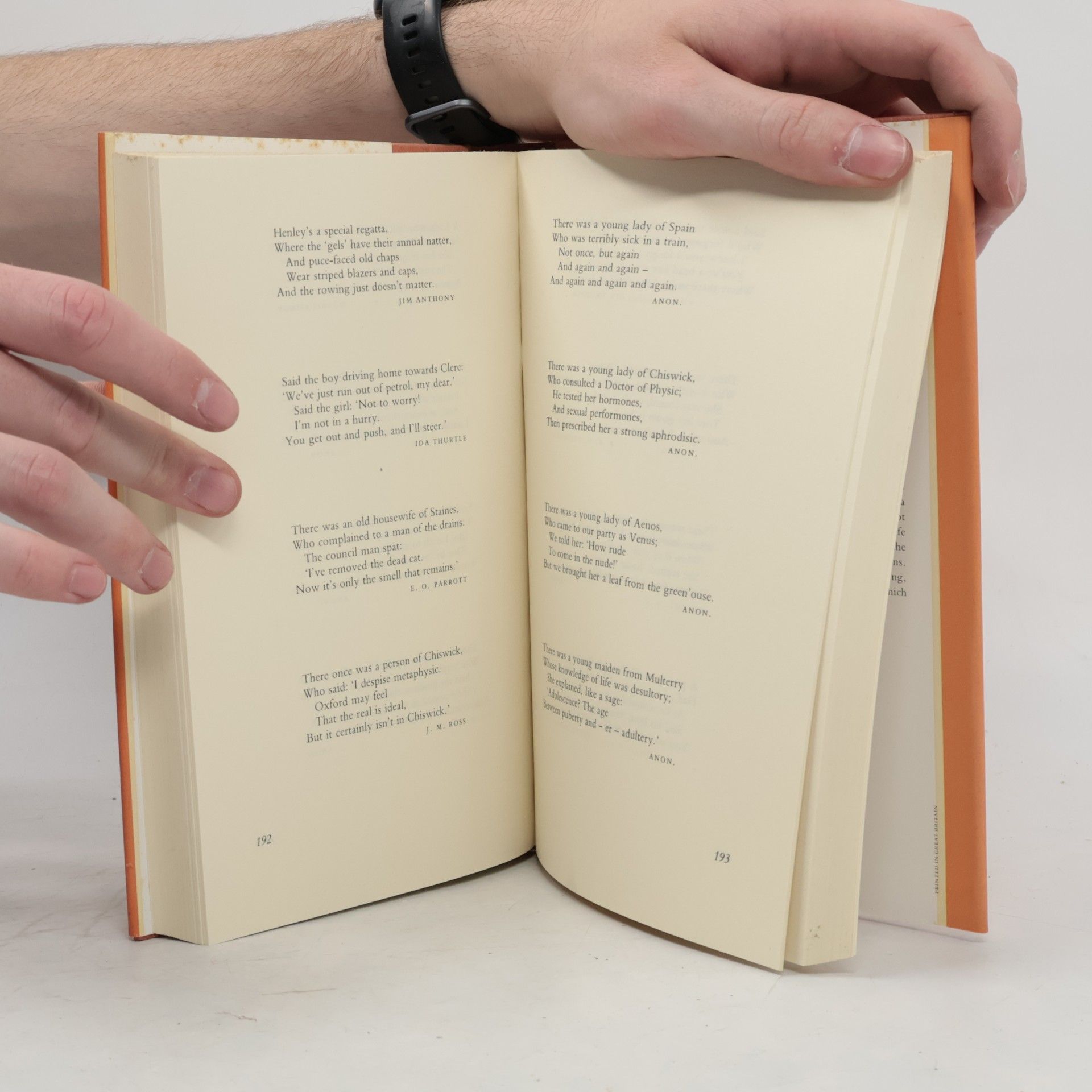 E.O Parrott The Penguin Book of Limericks