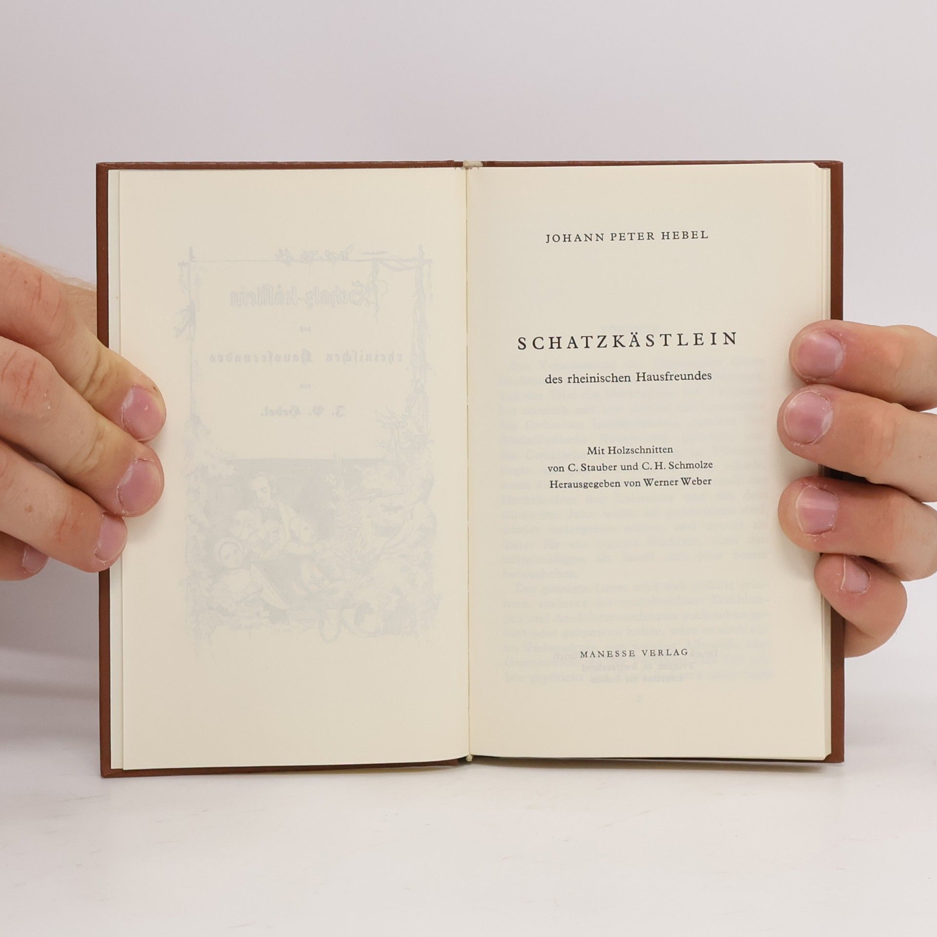Johann Peter Hebel Schatzkästlein des rheinischen Hausfreundes