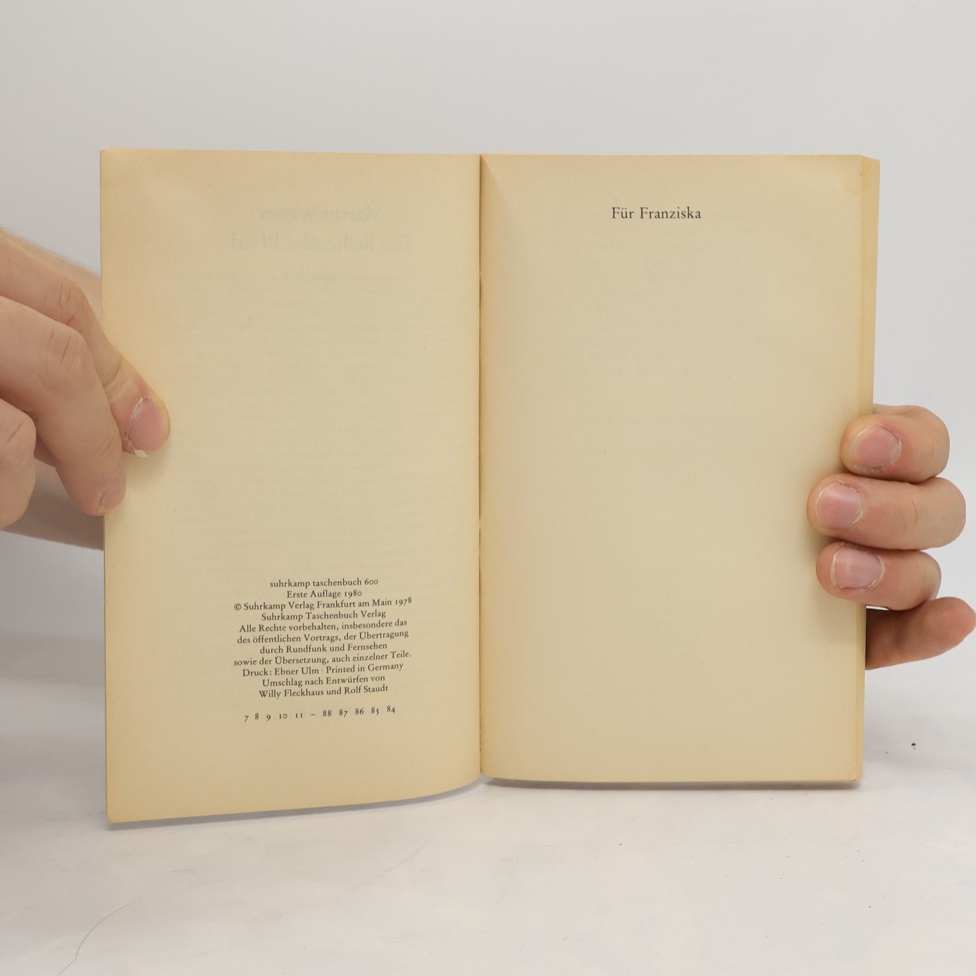 Martin Walser Ein fliehendes Pferd
