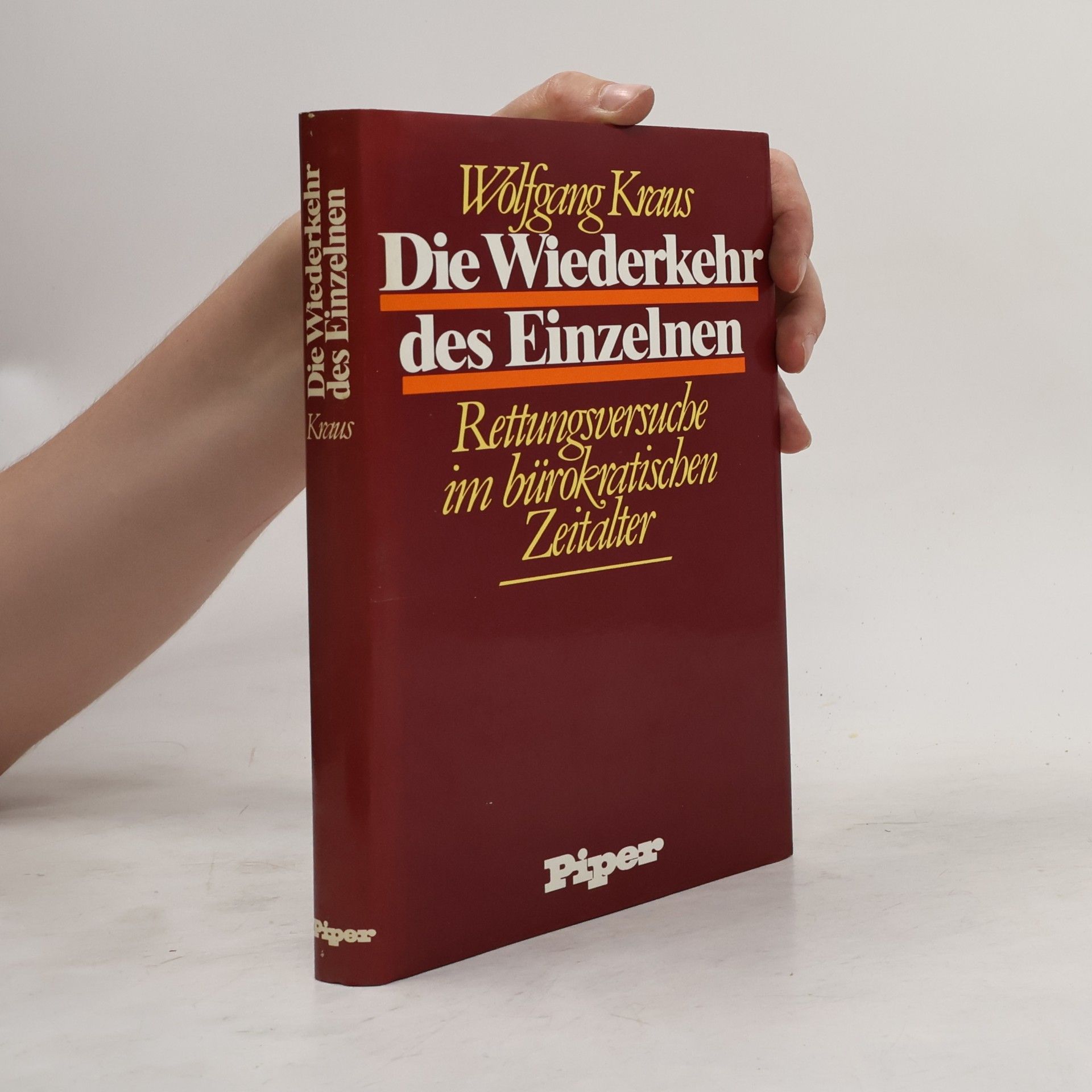 Wolfgang Kraus Die Wiederkehr des Einzelnen