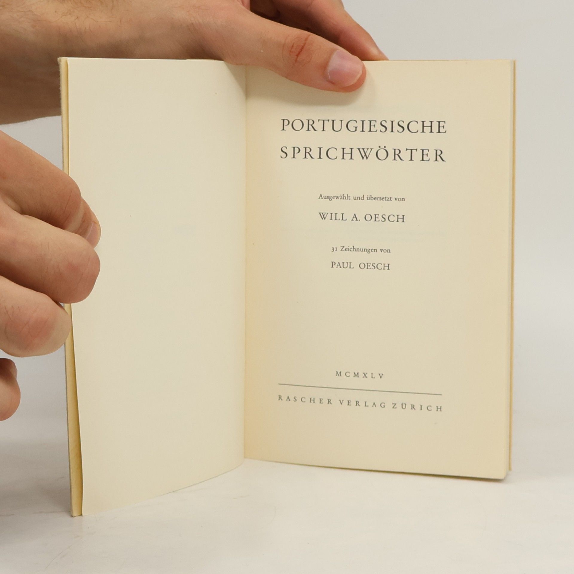 Will Oesch Portugiesische Sprichwörter