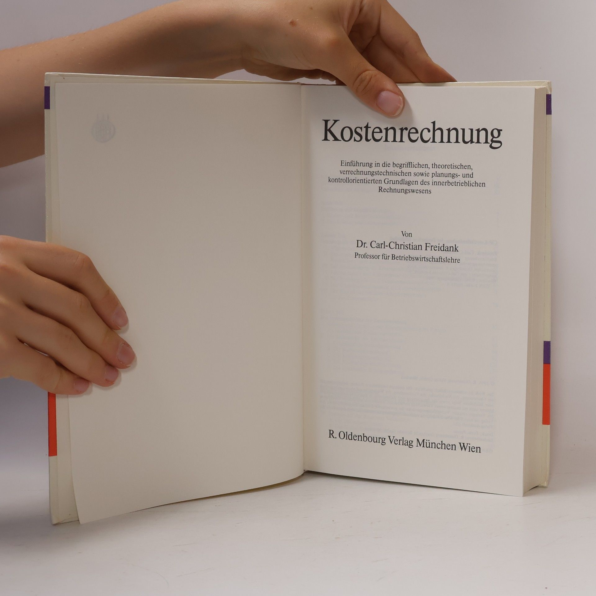 Carl Christian Freidank Kostenrechnung