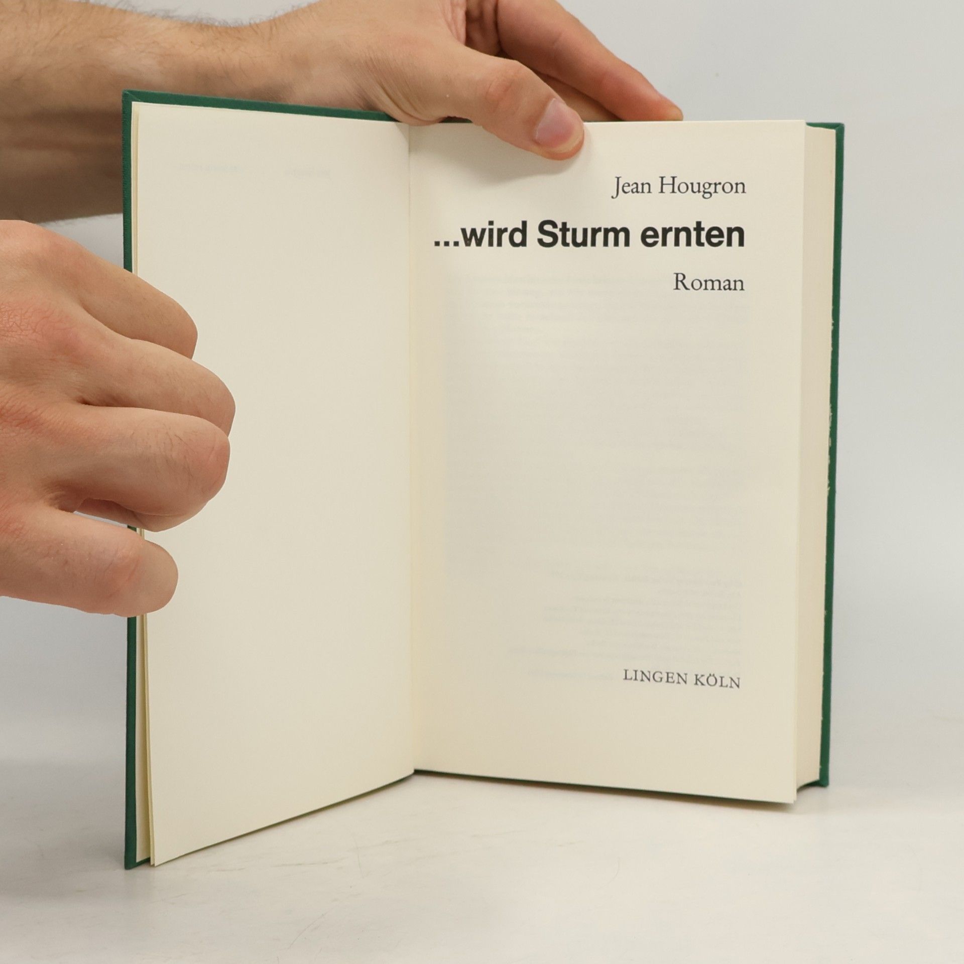 Jean Hougron ...wird Sturm ernten