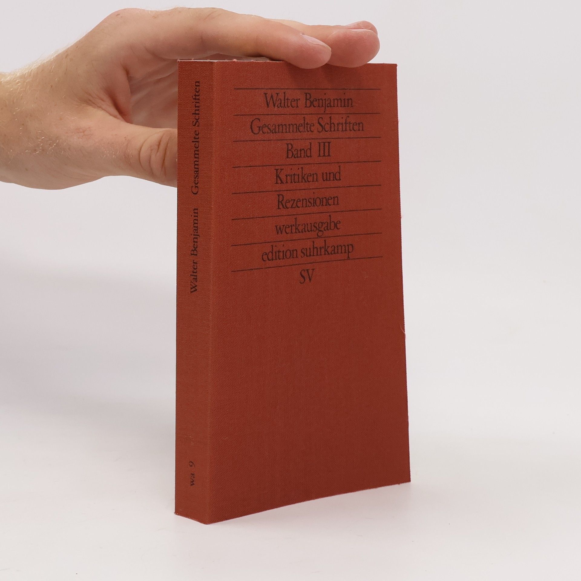 Walter Benjamin Gesammelte Schriften. Band III