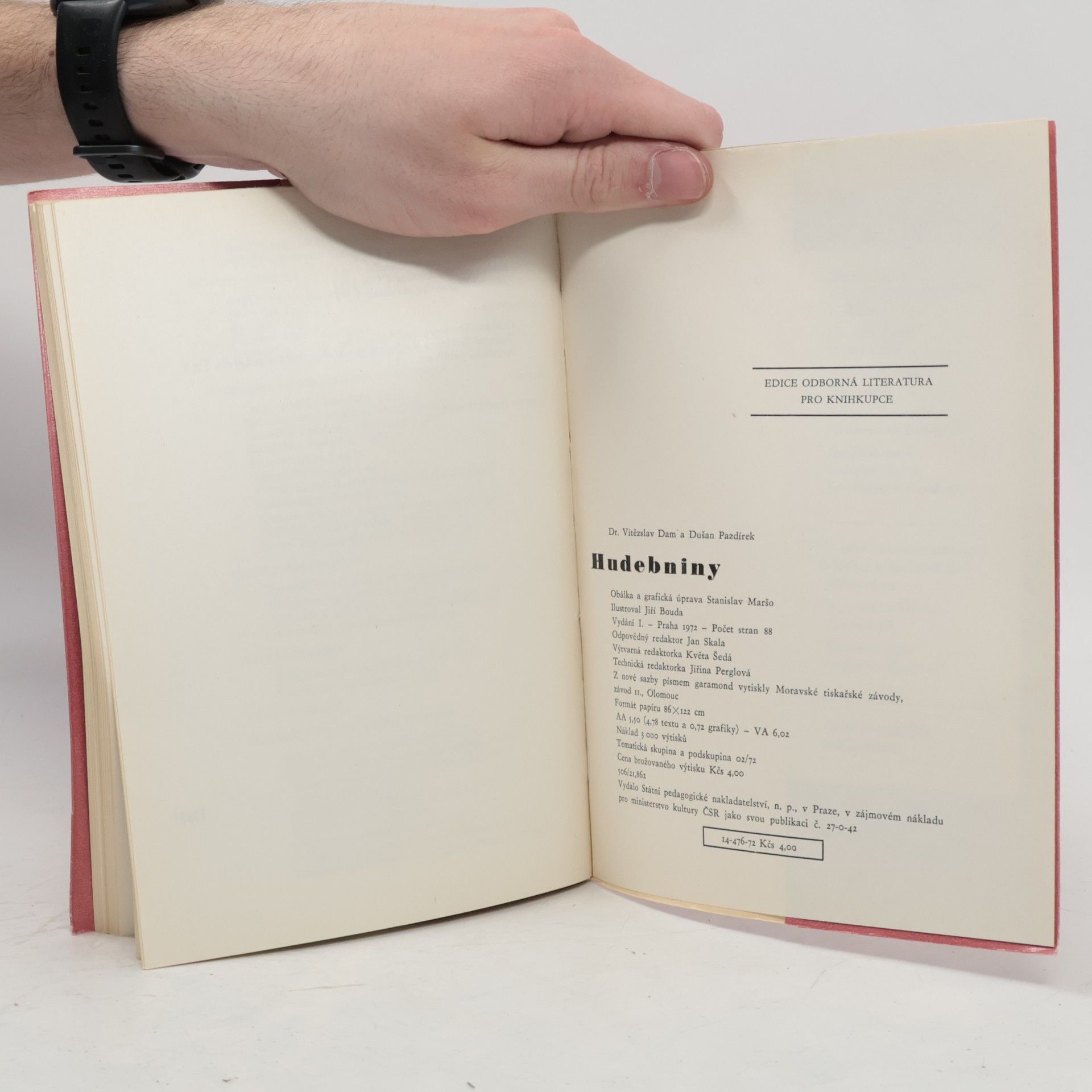 Dušan Pazdírek Hudebniny. Odborná literatura pro knihkupce