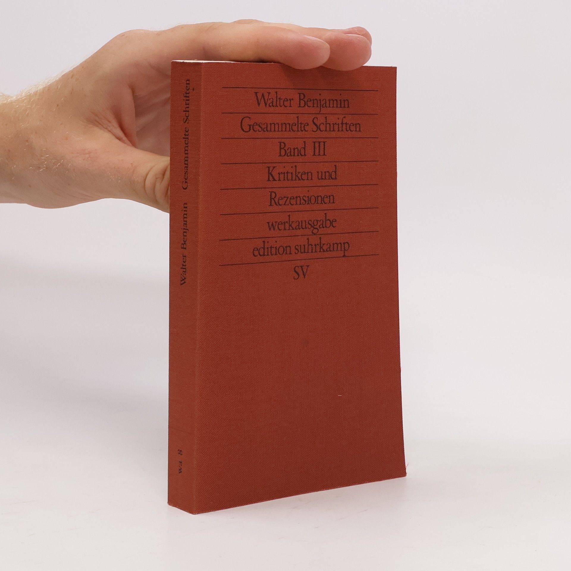 Walter Benjamin Gesammelte Schriften. Band III