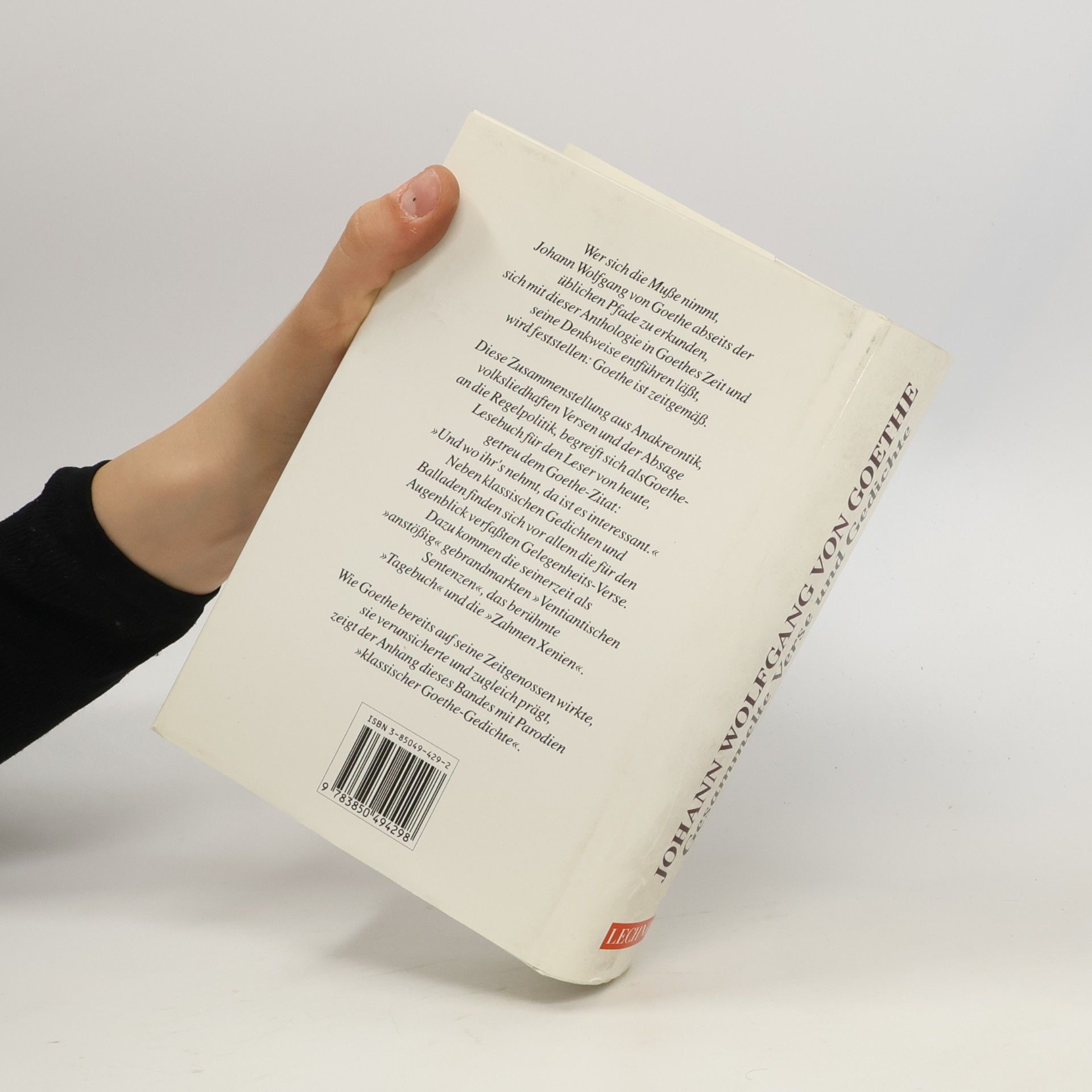 Johann Wolfgang von Goethe Gesammelte Gedichte