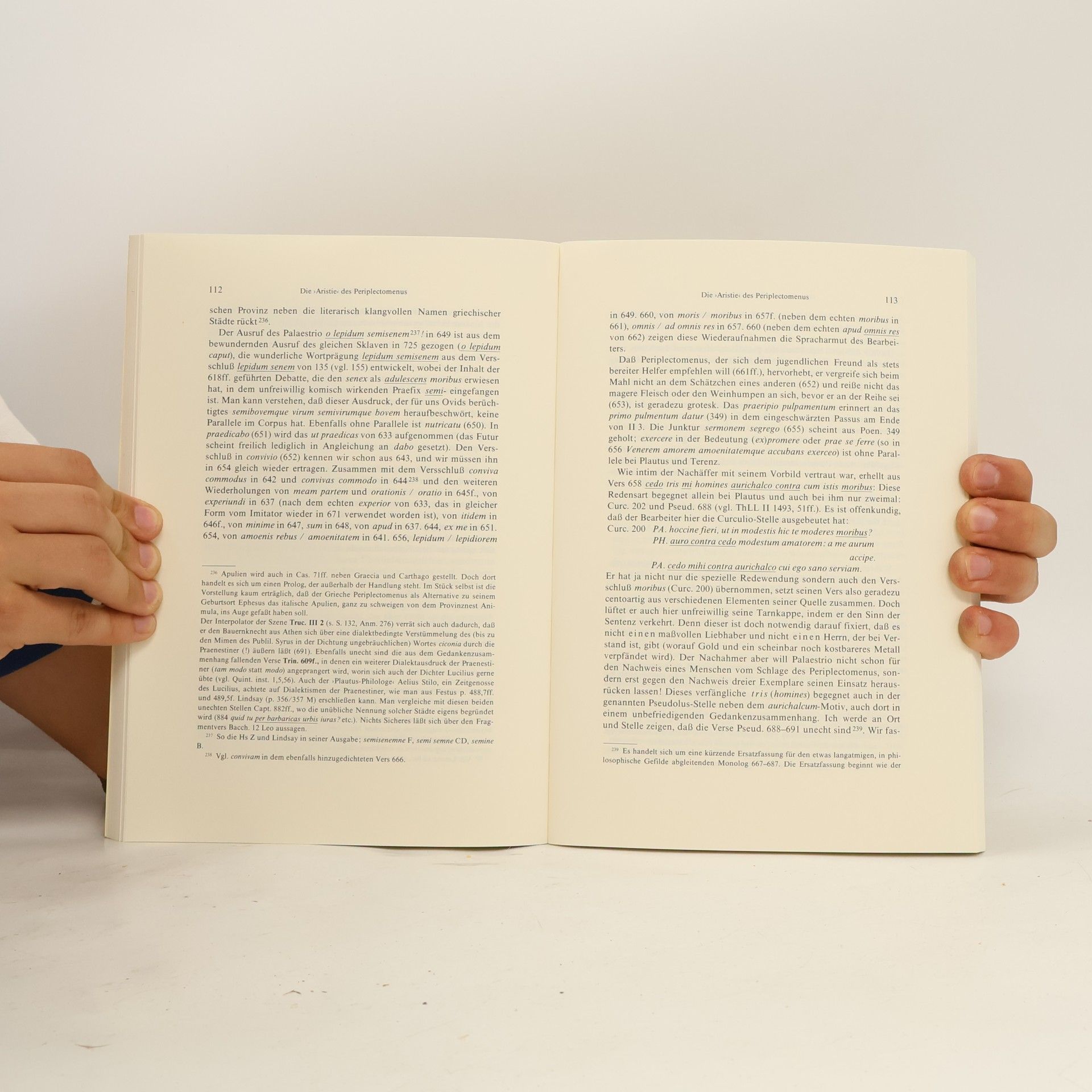 Otto Zwierlein Abhandlungen der Akademie der Wissenschaften und der Literatur - 2: Zur Kritik und Exegese des Plautus