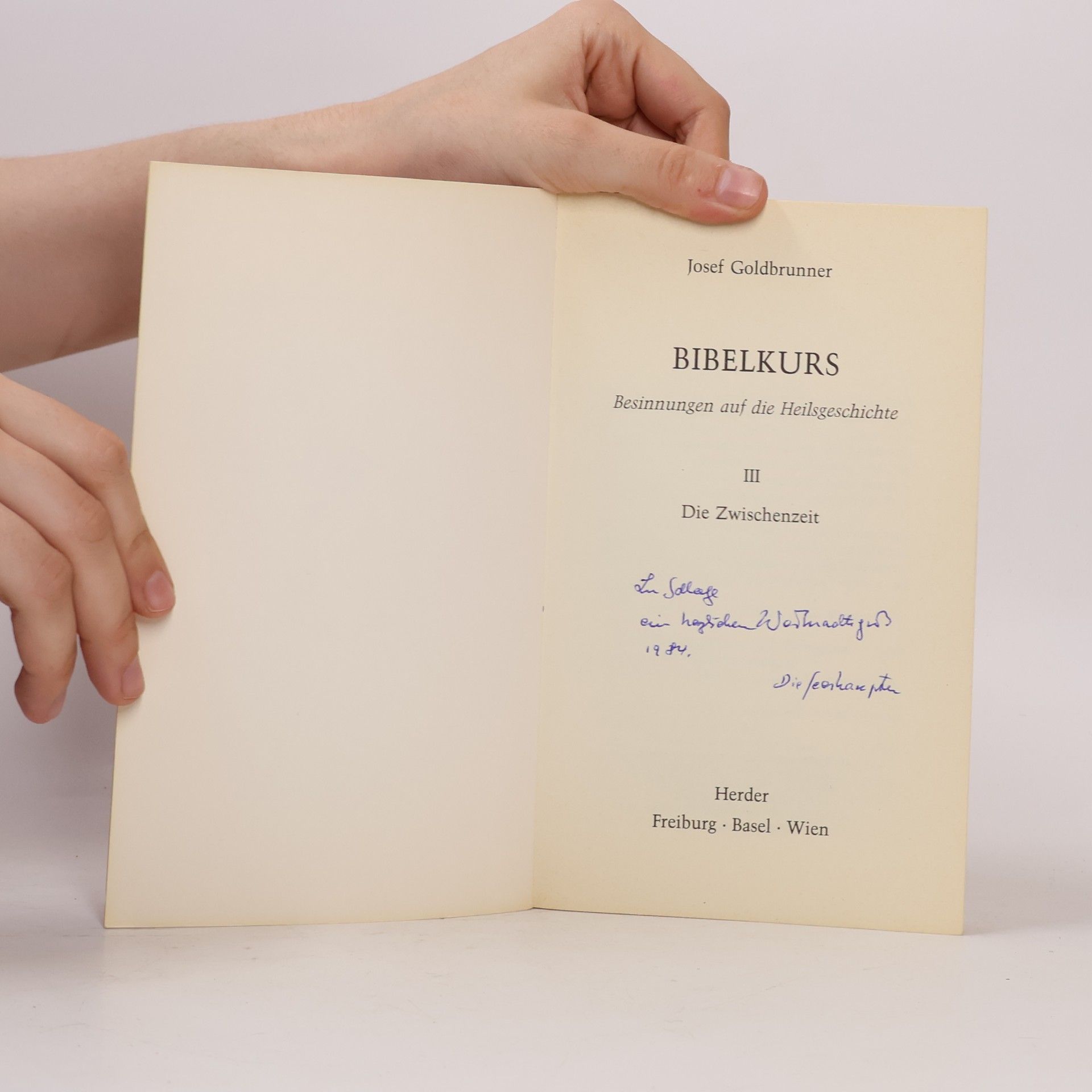 Josef Goldbrunner Bibelkurs : Besinnungen auf die Heilsgeschichte. Bd. 3, Die Zwischenzeit