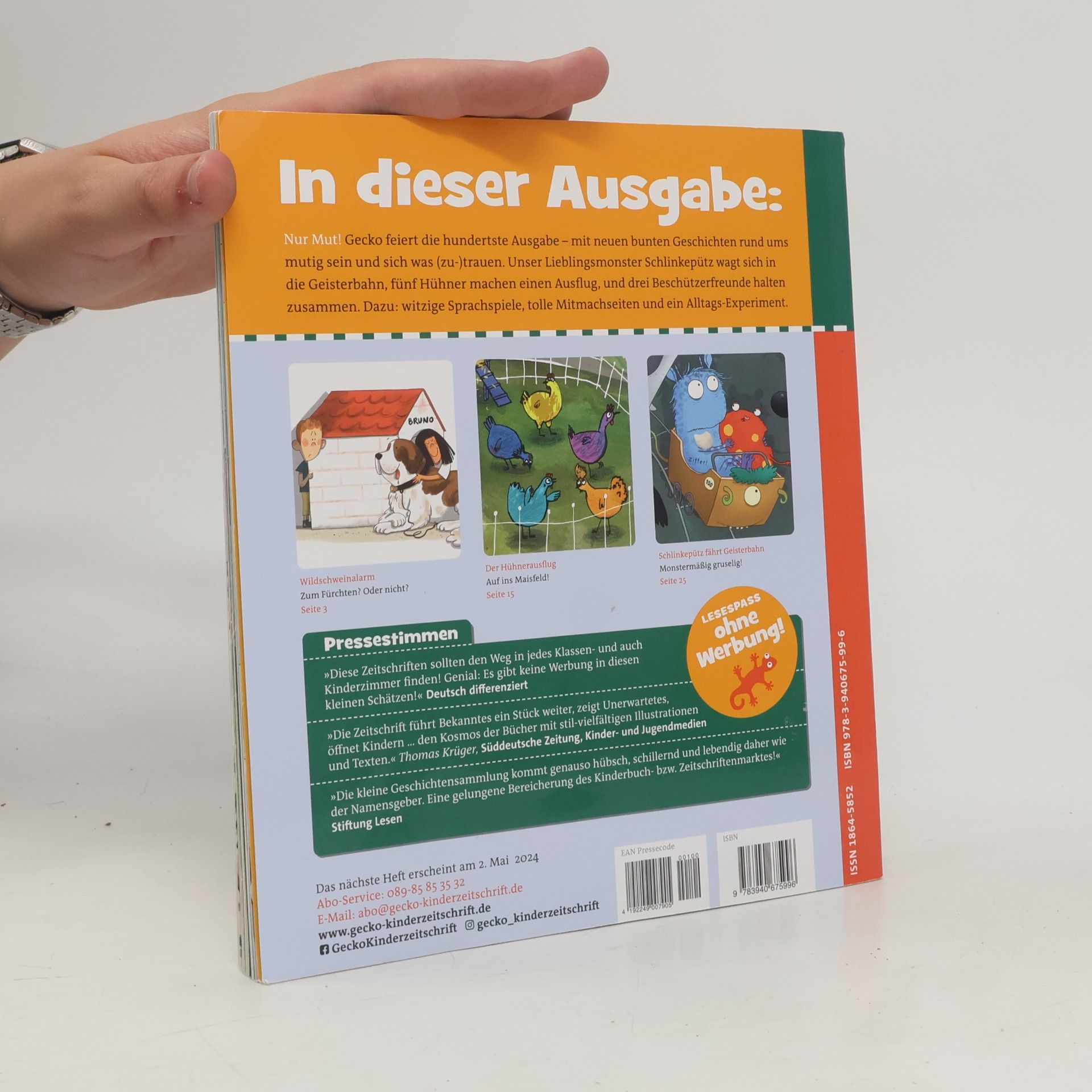 Nina Petrick Gecko Kinderzeitschrift Band 100