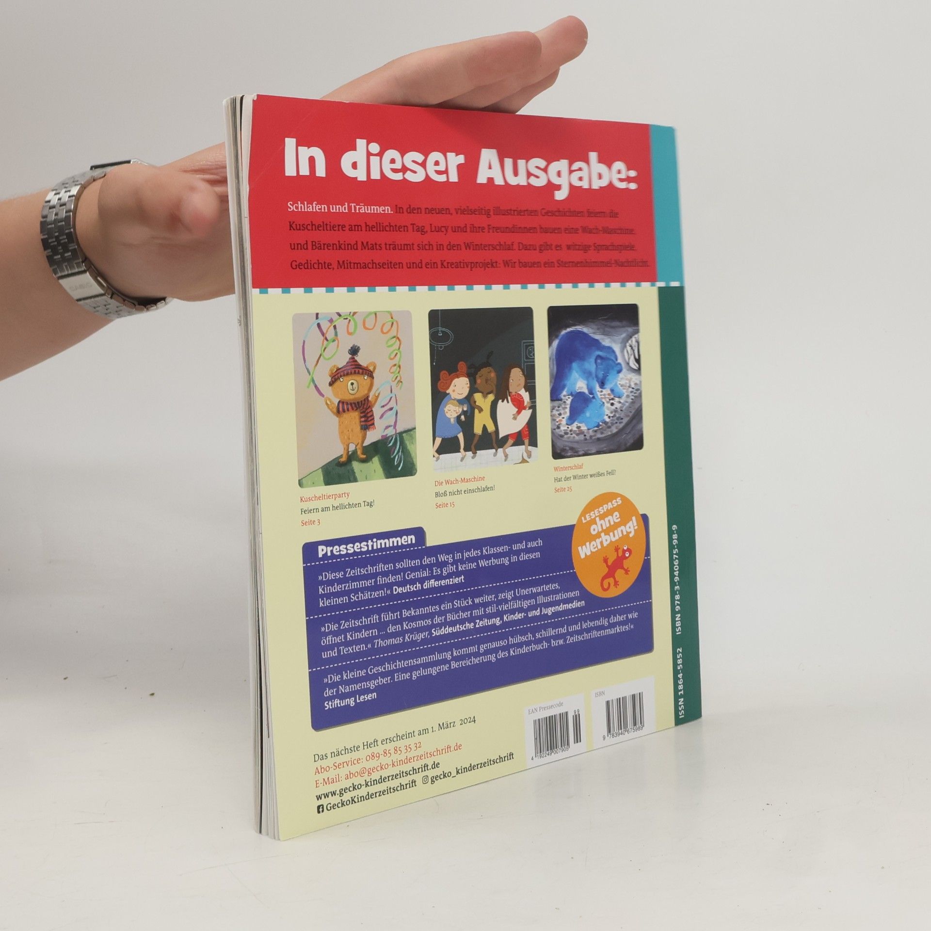 Christian Gailus Gecko Kinderzeitschrift Band 99