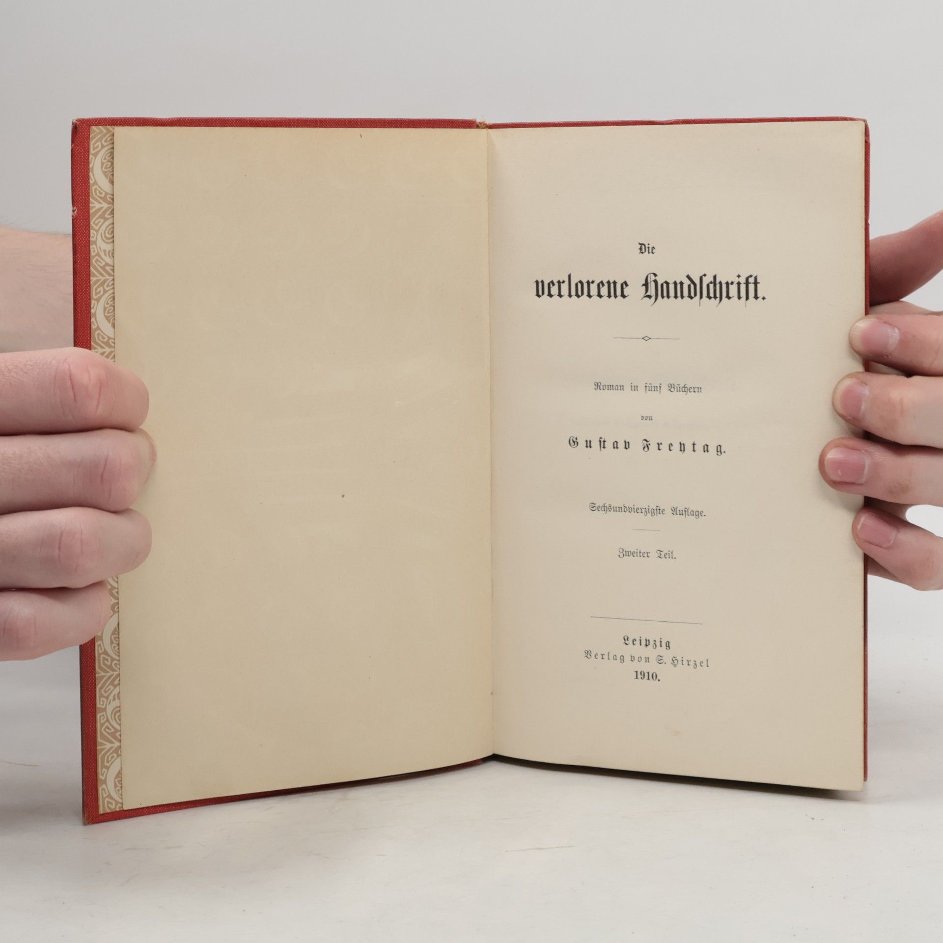 Gustav Freytag Die verlorene Handschrift