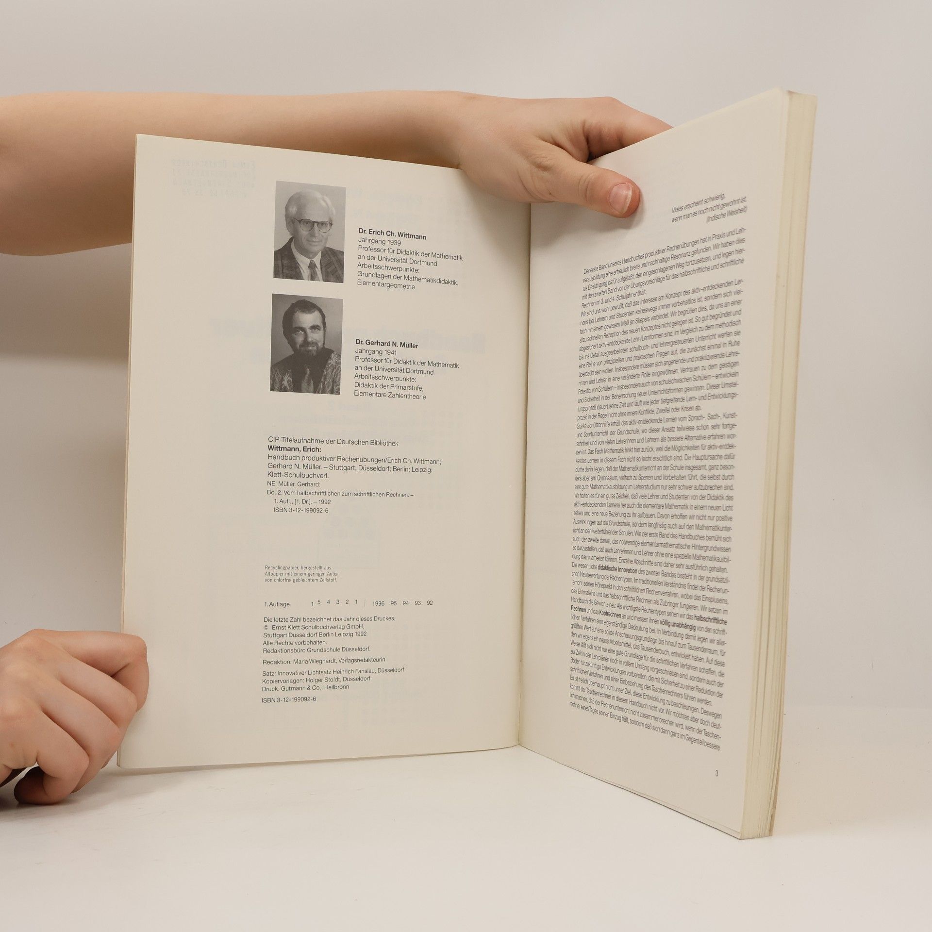 Erich Chhristian Wittmann Handbuch produktiver Rechenübungen