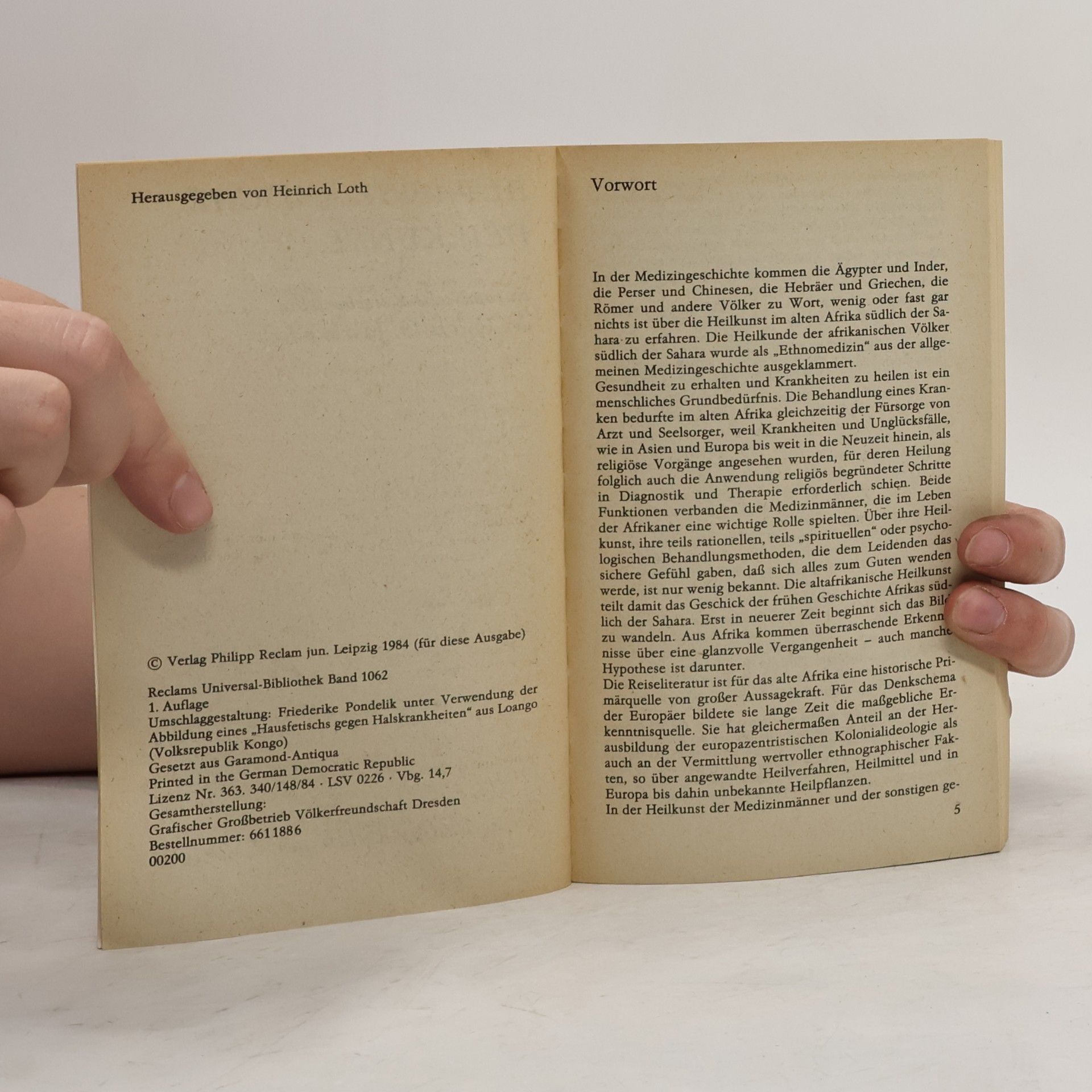 Heinrich Loth Altafrikanische Heilkunst