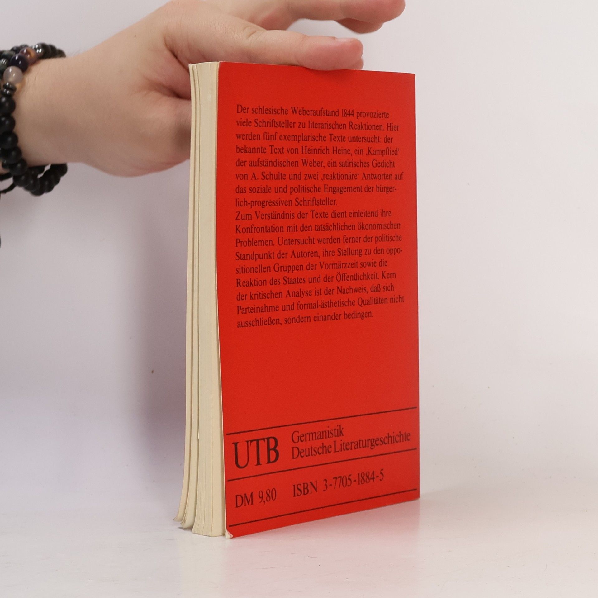 Walter Wehner UTB - 973: Heinrich Heine, "Die schlesischen Weber" und andere Texte zum Weberelend