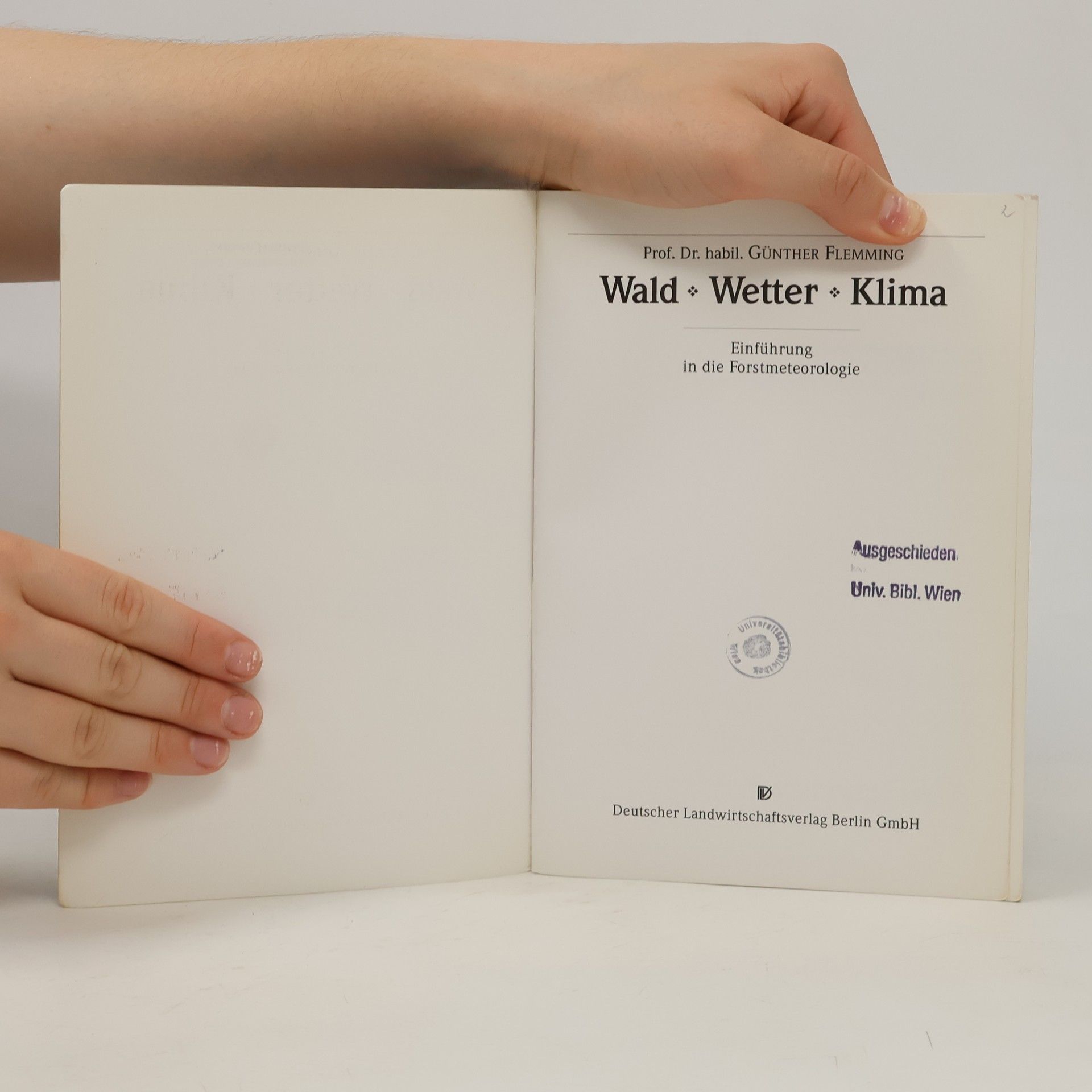 Günther Flemming Wald - Wetter - Klima
