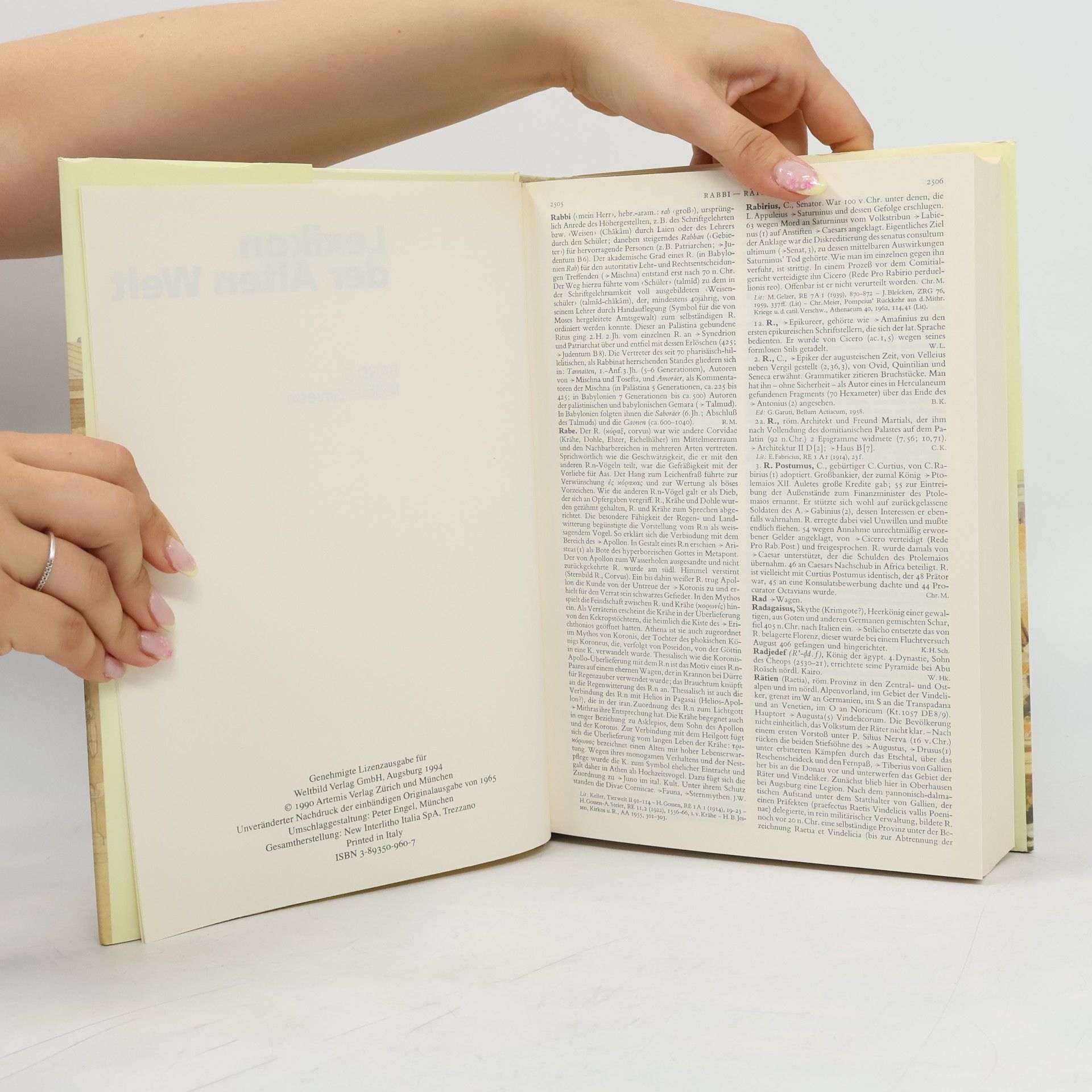 Autorenkollektiv Lexikon der Alten Welt R-Z