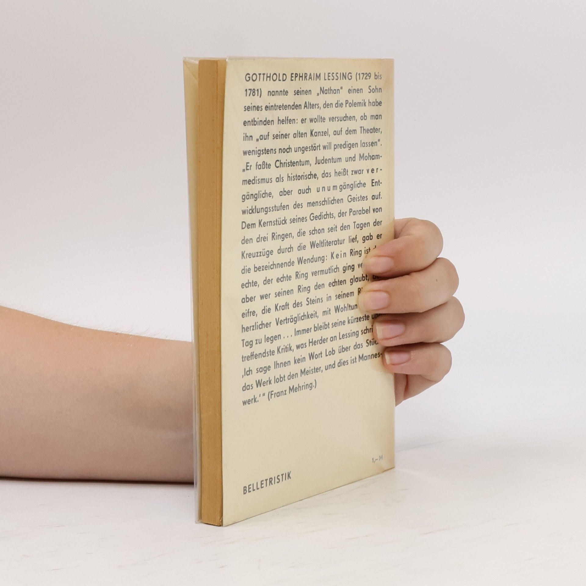 Gotthold Ephraim Lessing Nathan der Weise